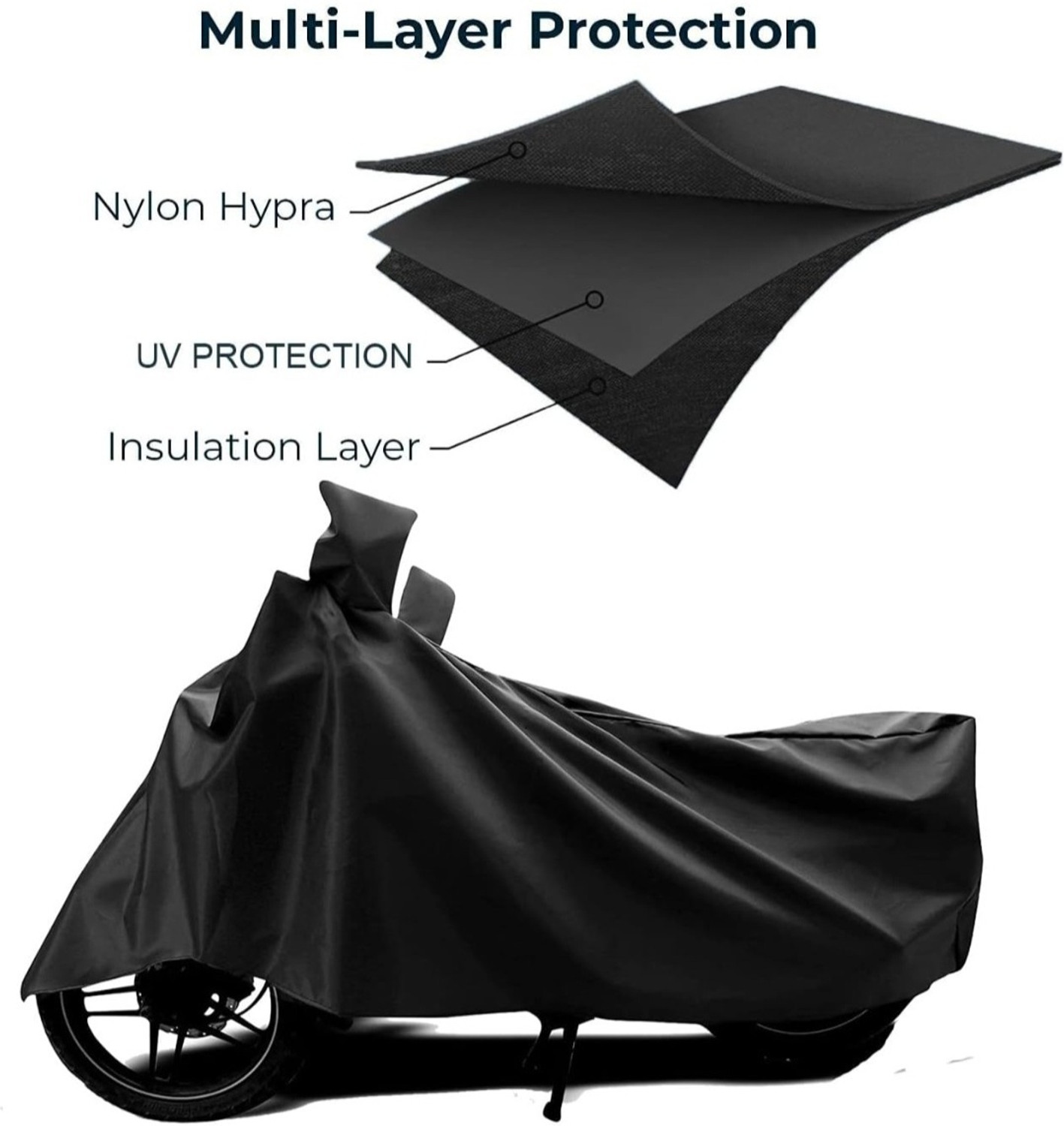 Image of whitefox Waterproof Two Wheeler Cover for Royal Enfield