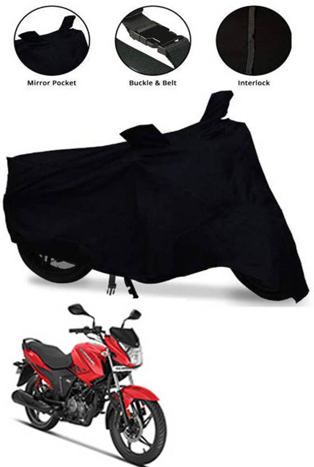 Aamaya Store Waterproof Two Wheeler Cover for Hero