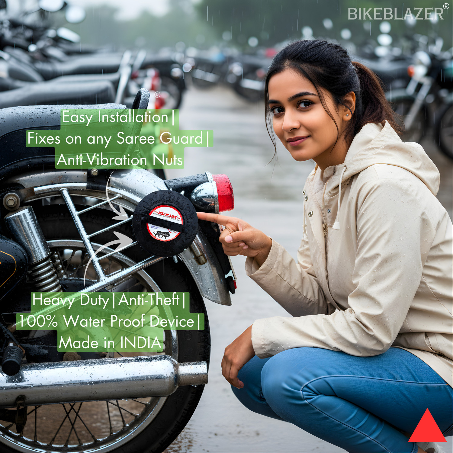 Image of BIKE BLAZER Waterproof Two Wheeler Cover for Universal For Bike