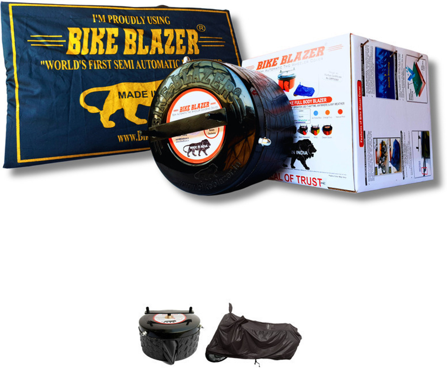 Image of BIKE BLAZER Waterproof Two Wheeler Cover for Royal Enfield