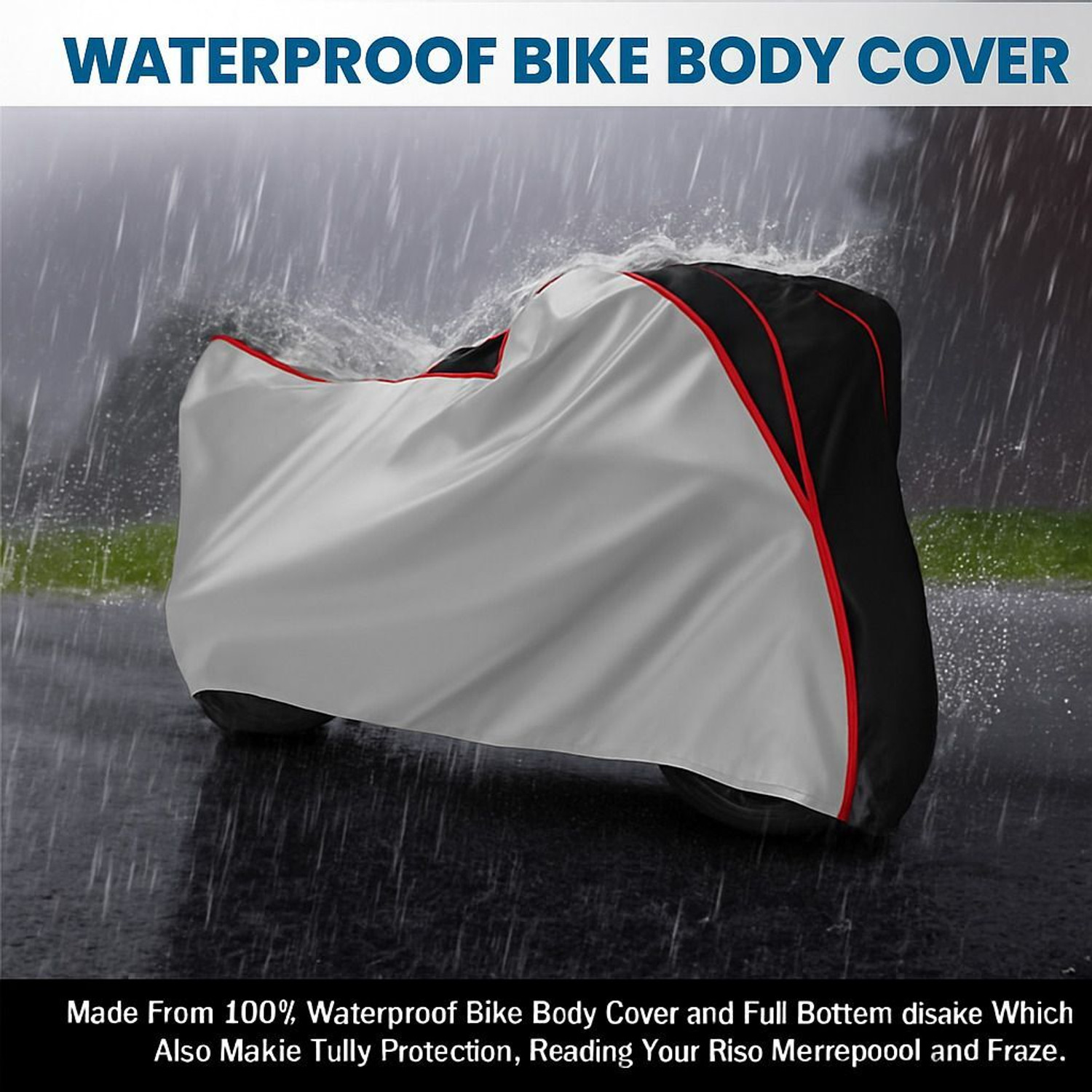 Image of pocket bazar Waterproof Two Wheeler Cover for Honda
