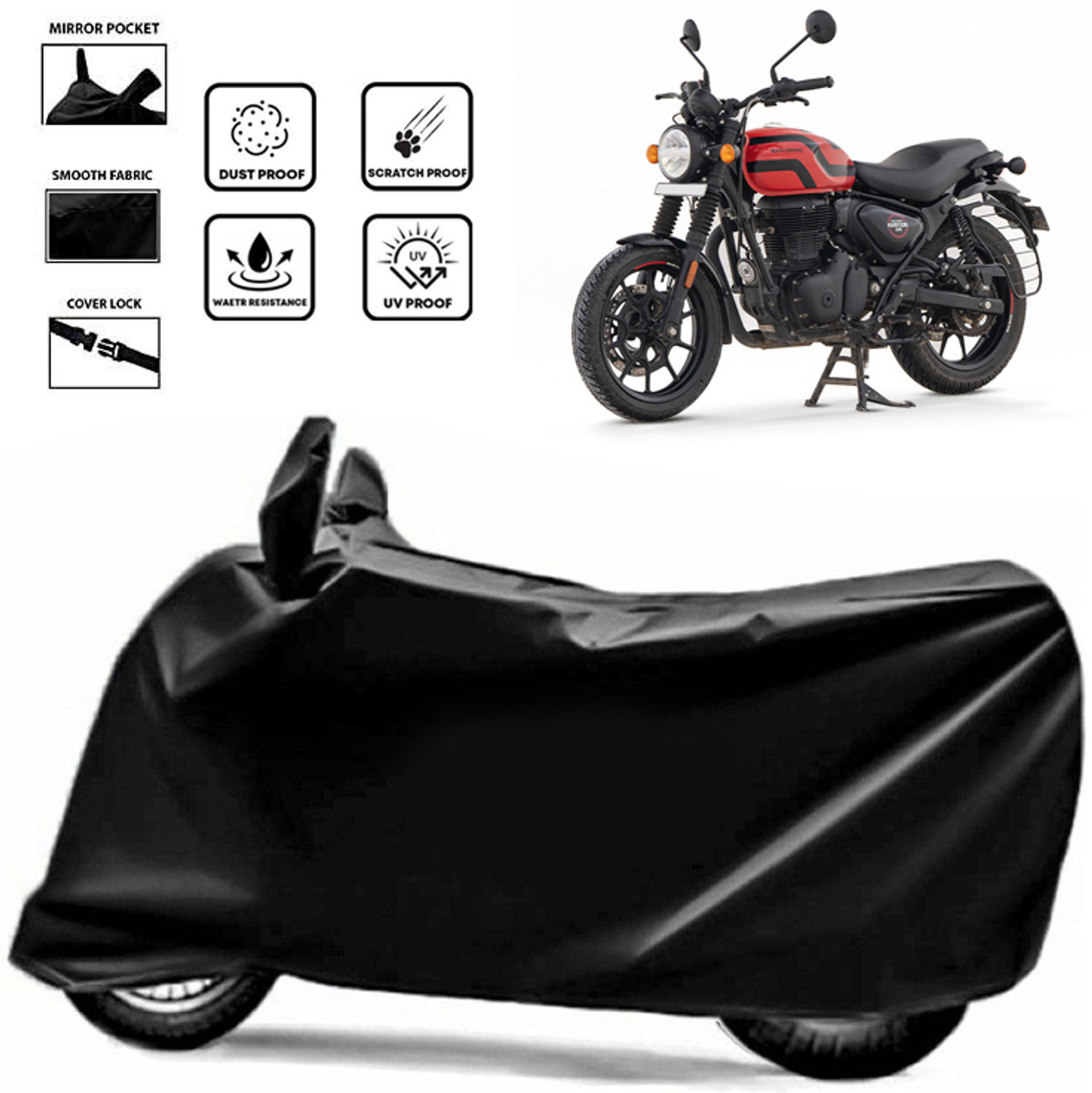 Image of SnehaSales Waterproof Two Wheeler Cover for Royal Enfield