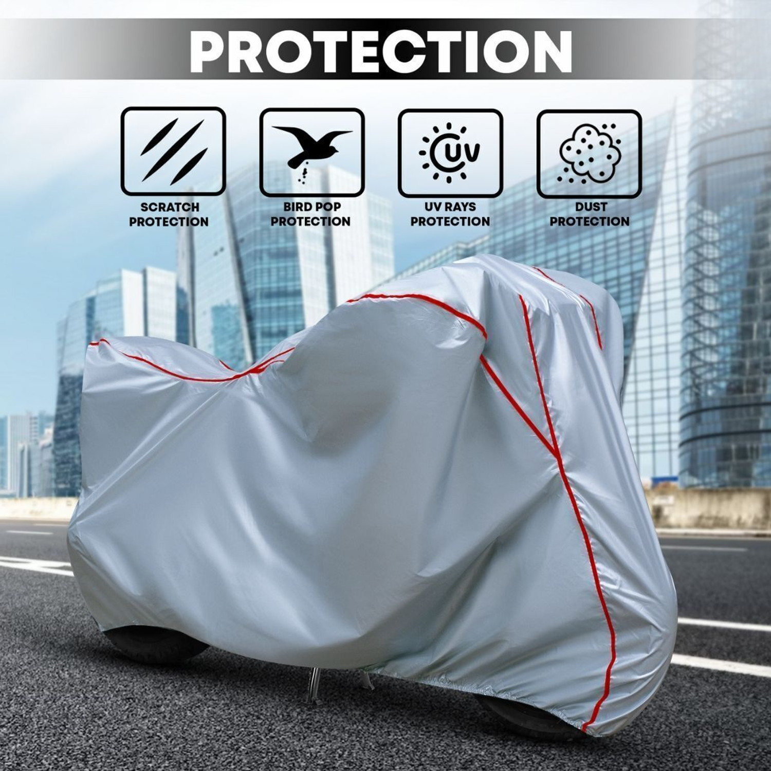 Image of AutoGalaxy Waterproof Two Wheeler Cover for KTM