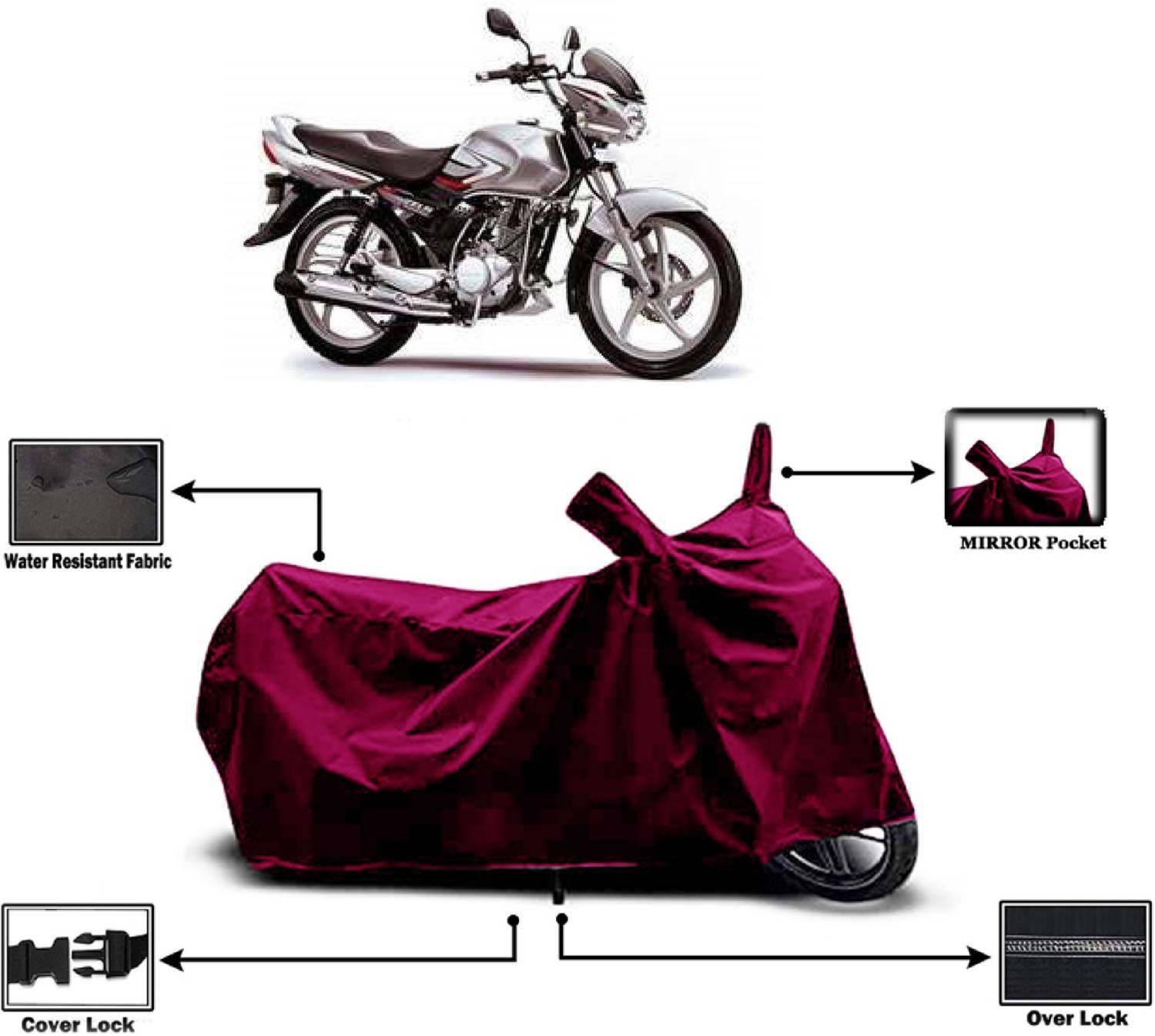 Amexride Two Wheeler Cover for Suzuki