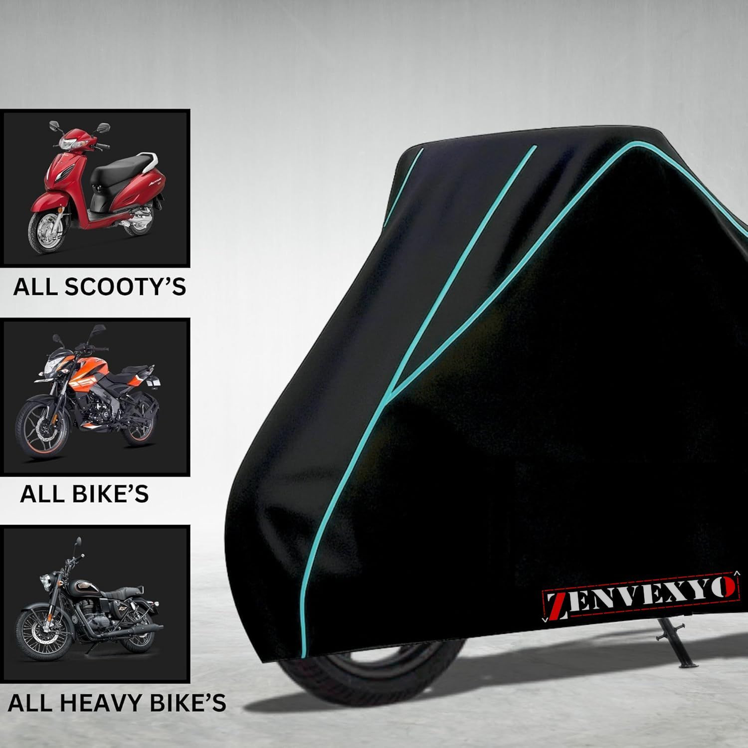 Image of ZENVEXYO Waterproof Two Wheeler Cover for Bajaj