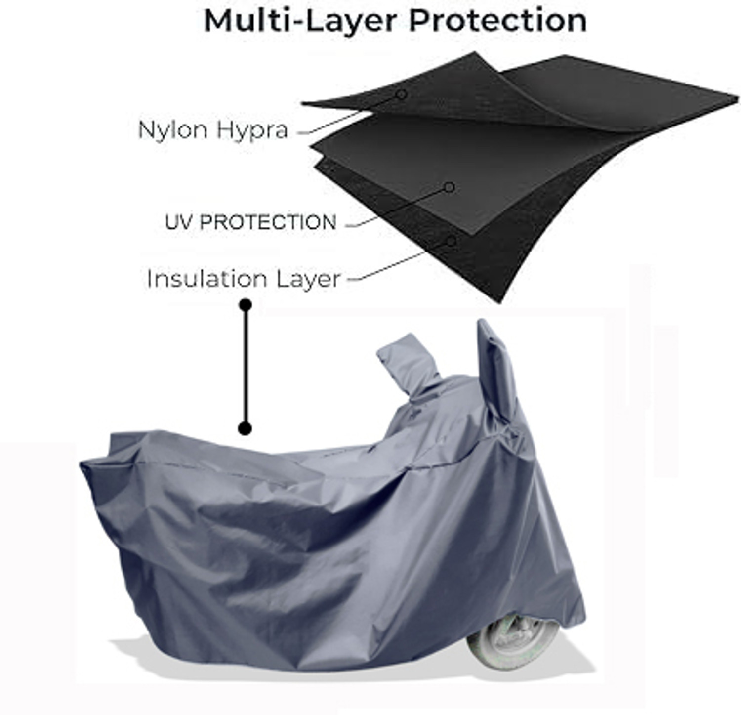 Image of Amexride Two Wheeler Cover for Suzuki