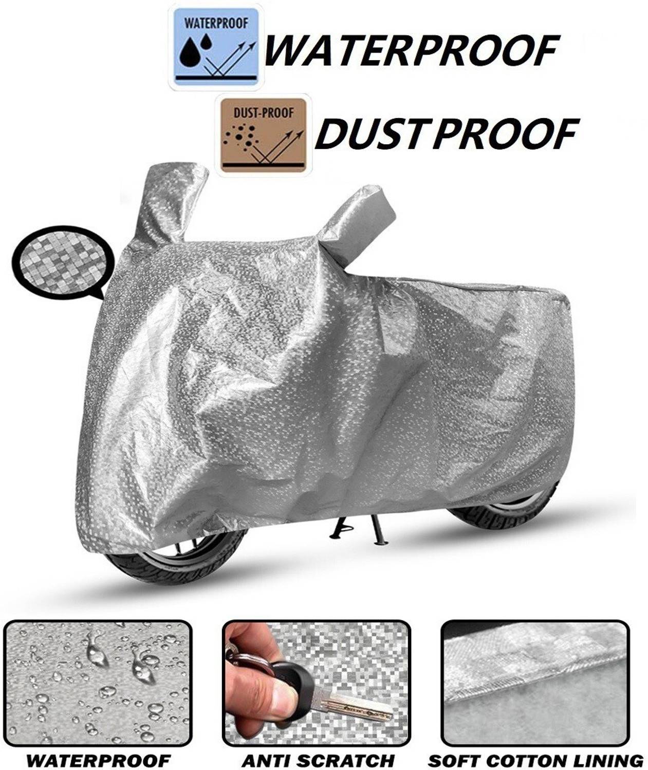 AUTOCAD Waterproof Two Wheeler Cover for TVS