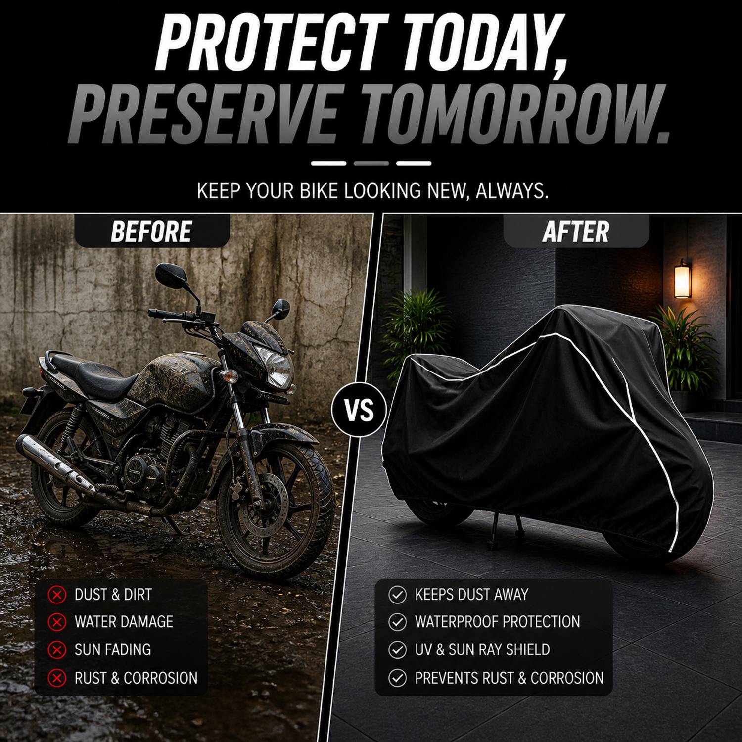 AUCTIMO Two Wheeler Cover for Honda - Image 5