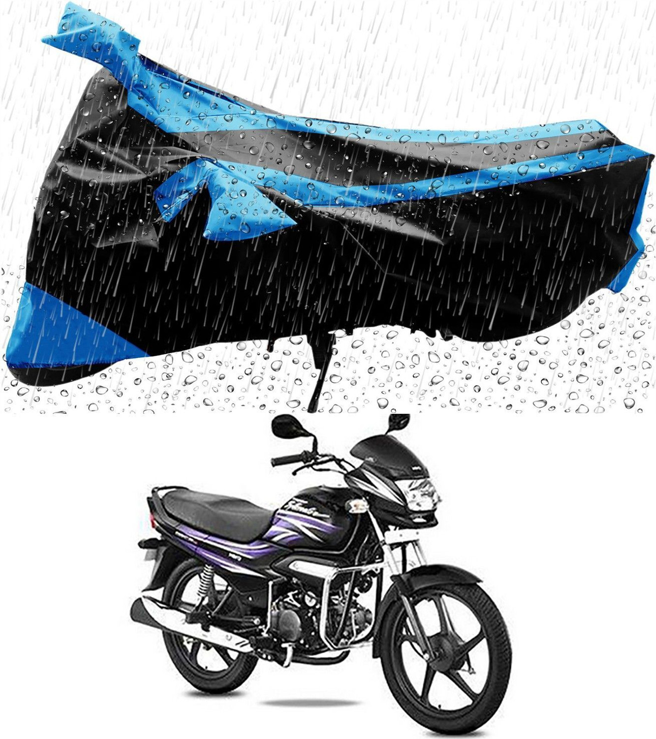 Image of ENTIRELY ELITE Two Wheeler Cover for Hero
