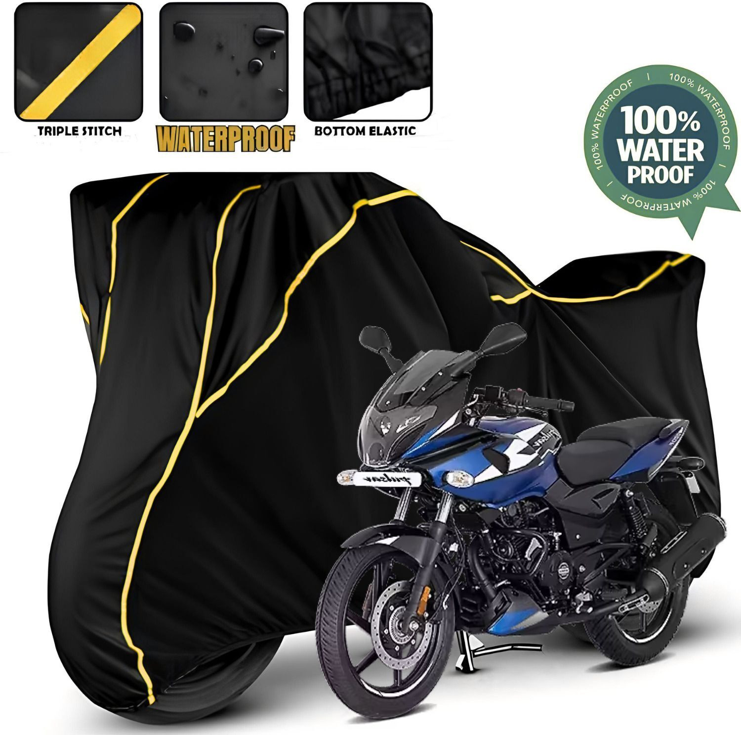 Image of FBC Waterproof Two Wheeler Cover for Bajaj
