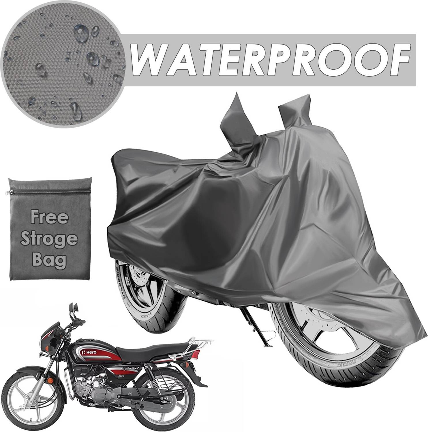 AJSTAR Waterproof Two Wheeler Cover for Hero
