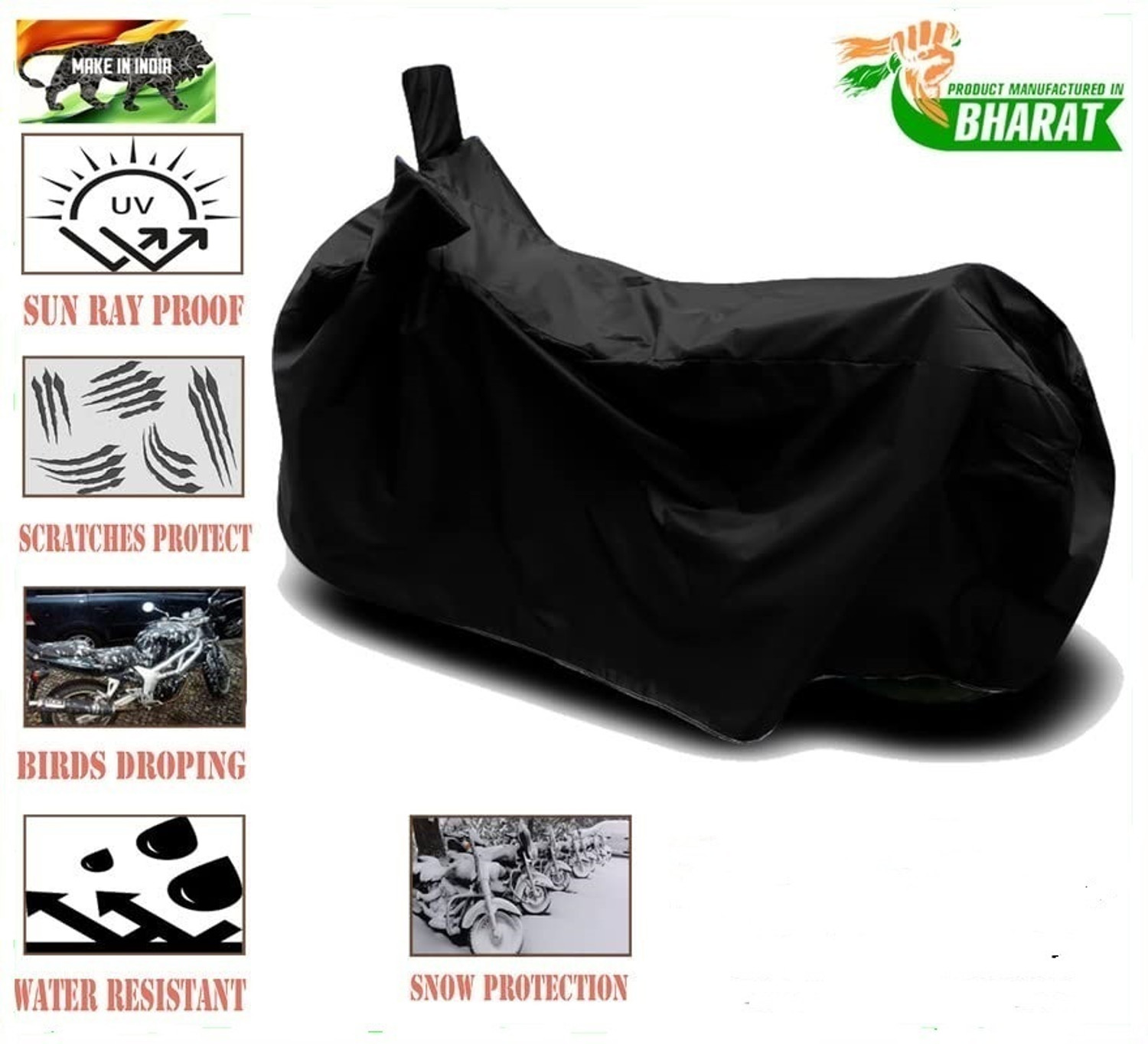 Image of DeepShakshi AUTOMOTIVE Two Wheeler Cover for TVS