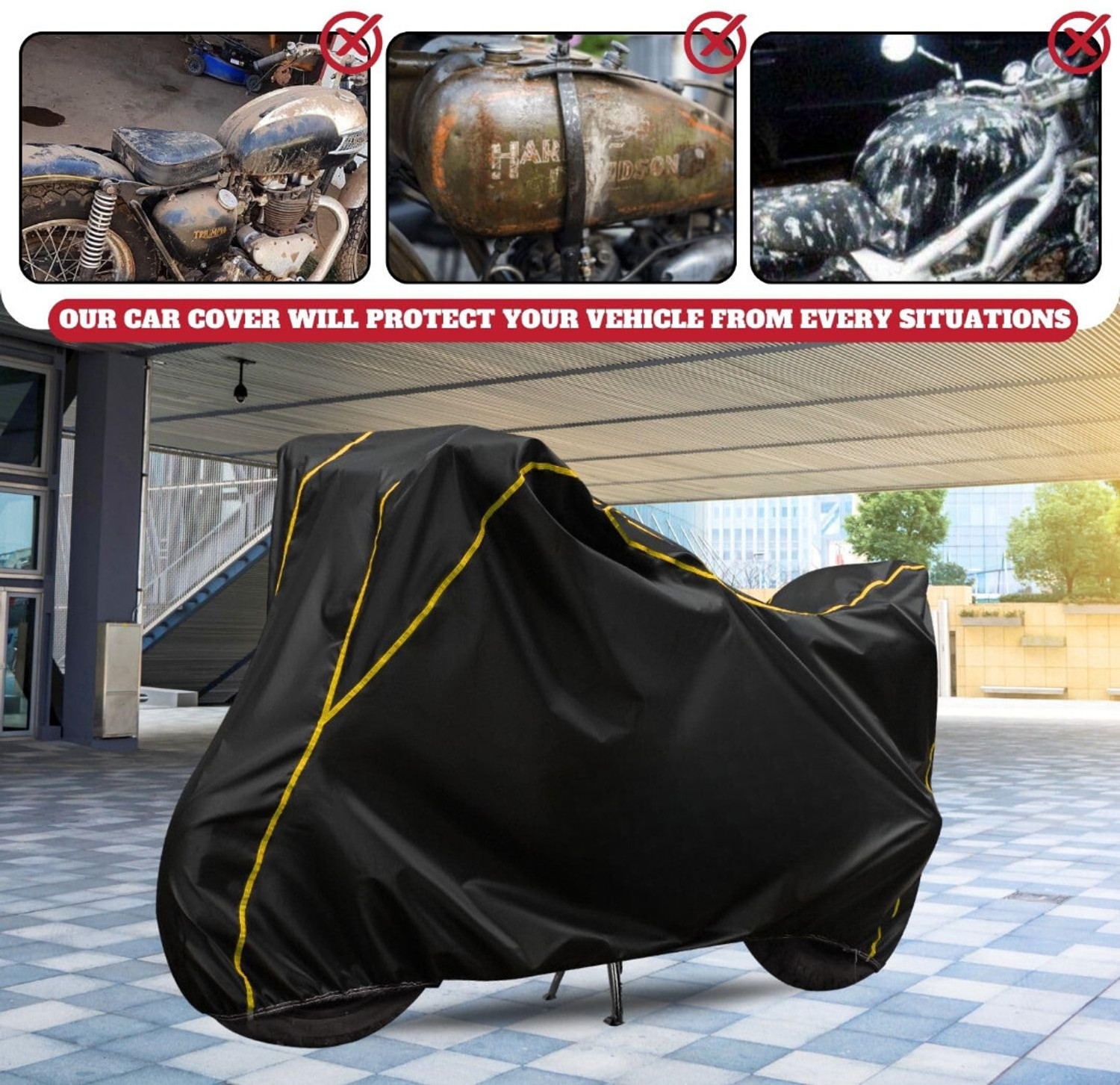 Image of KroniX Waterproof Two Wheeler Cover for TVS