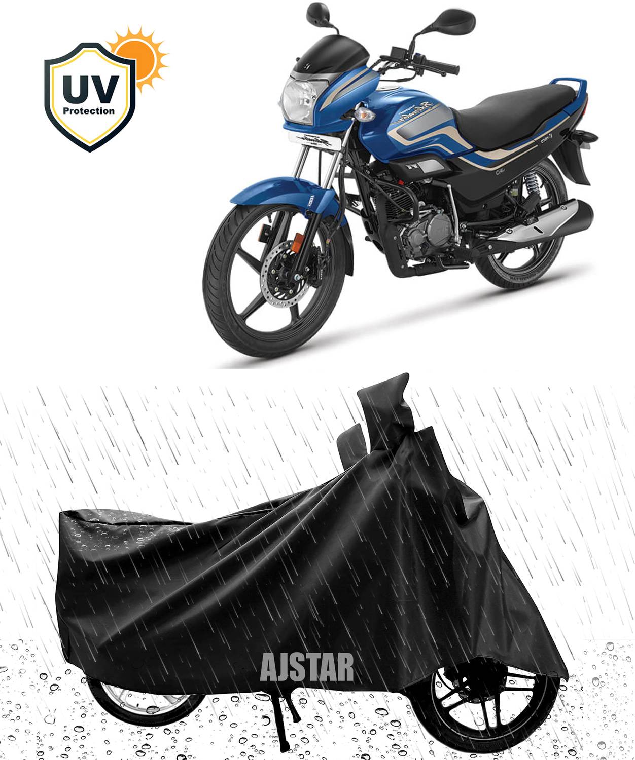 AJSTAR Waterproof Two Wheeler Cover for Hero