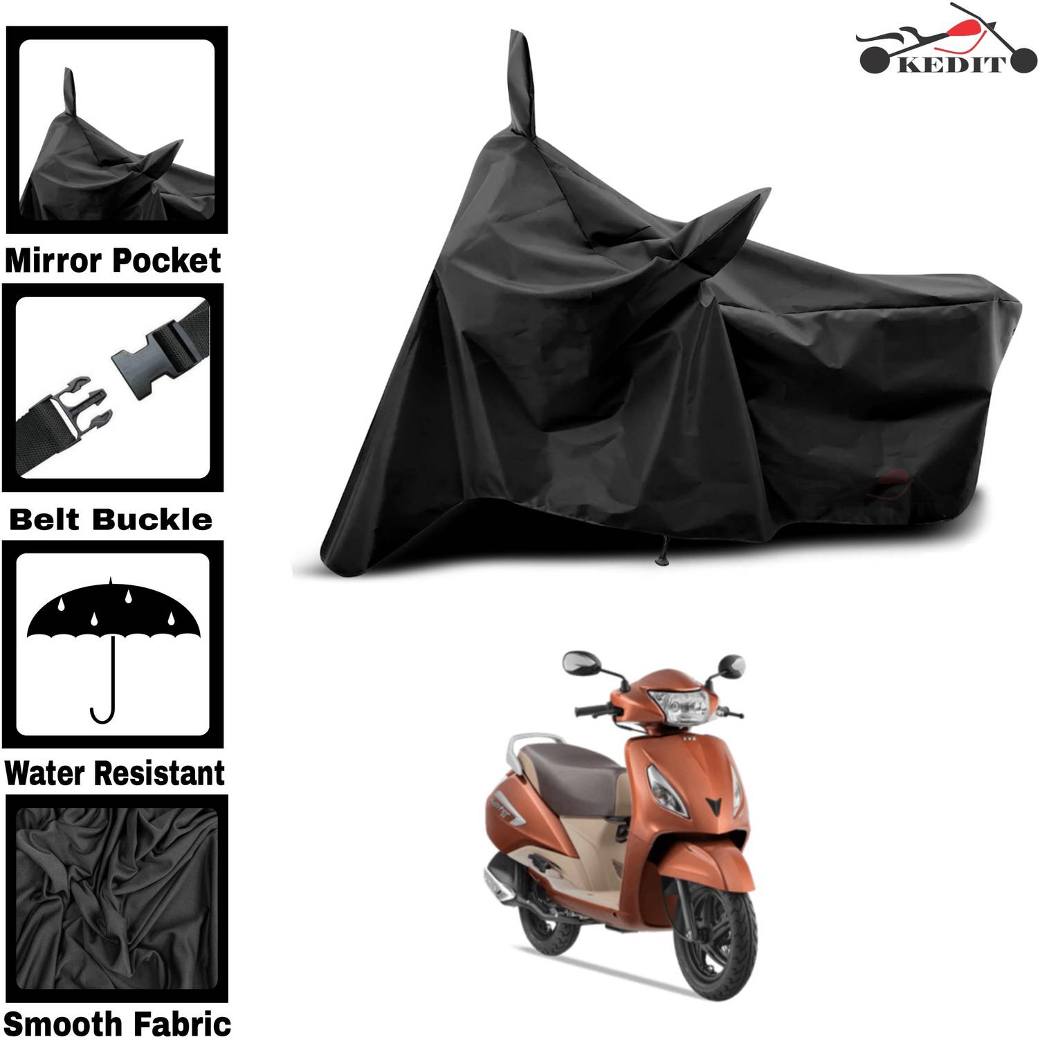 AASHTIK MART Two Wheeler Cover for TVS