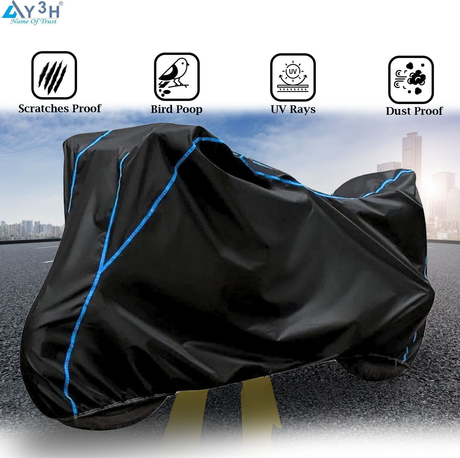 Image of Y3H Waterproof Two Wheeler Cover for Royal Enfield