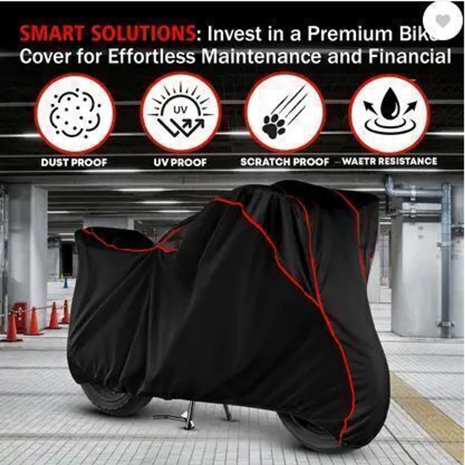 Image of DRIVE BLAZE Waterproof Two Wheeler Cover for Honda