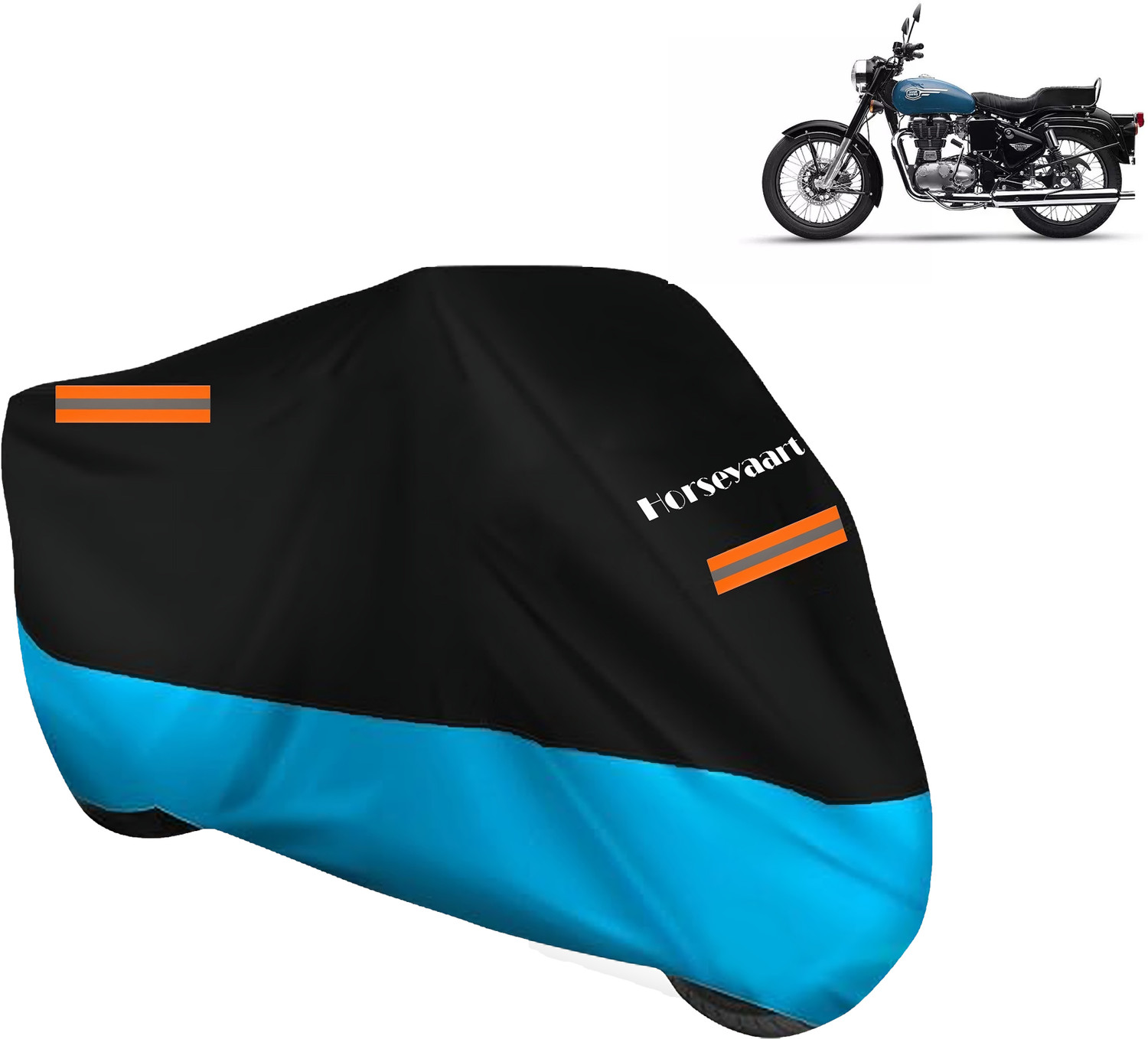 Image of Horseyaart Waterproof Two Wheeler Cover for Royal Enfield