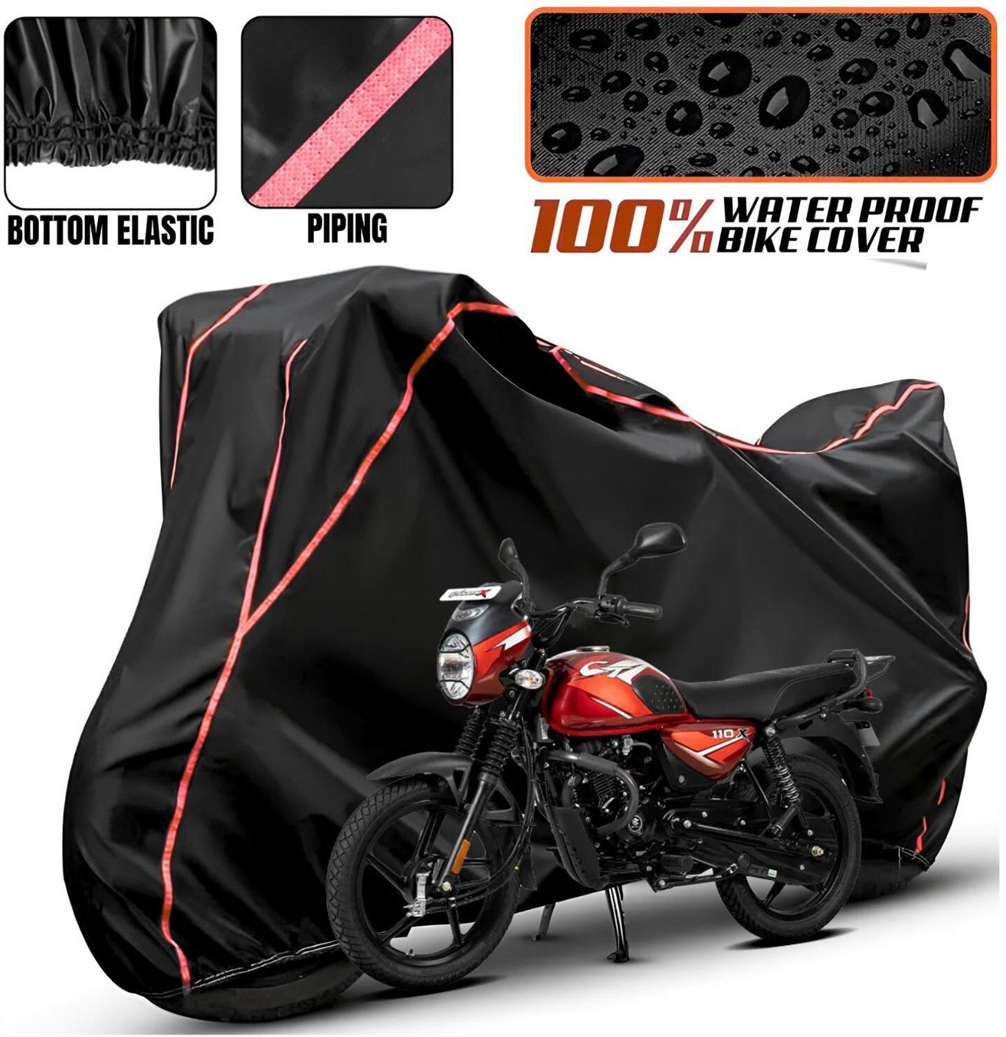 Image of KroniX Waterproof Two Wheeler Cover for Bajaj