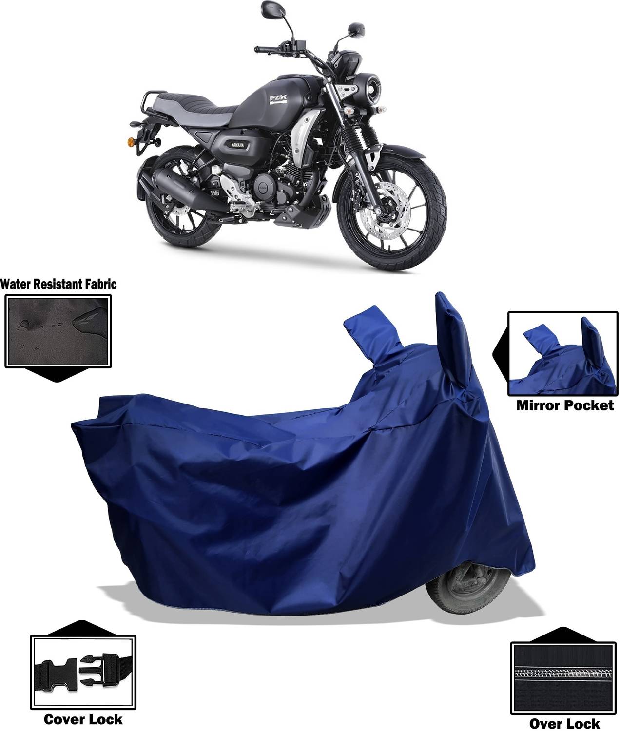 Amexride Two Wheeler Cover for Yamaha