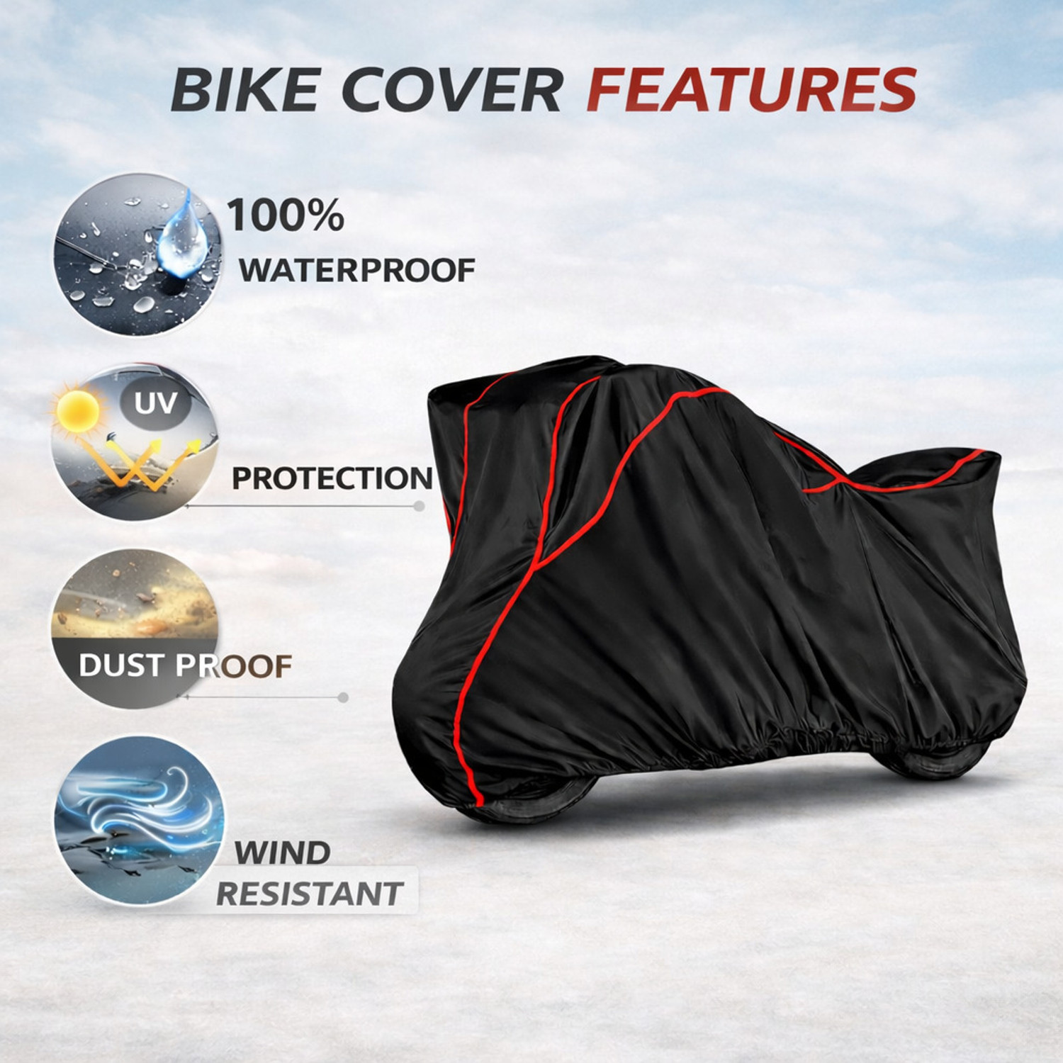 Image of DRIVE BLAZE Waterproof Two Wheeler Cover for Honda