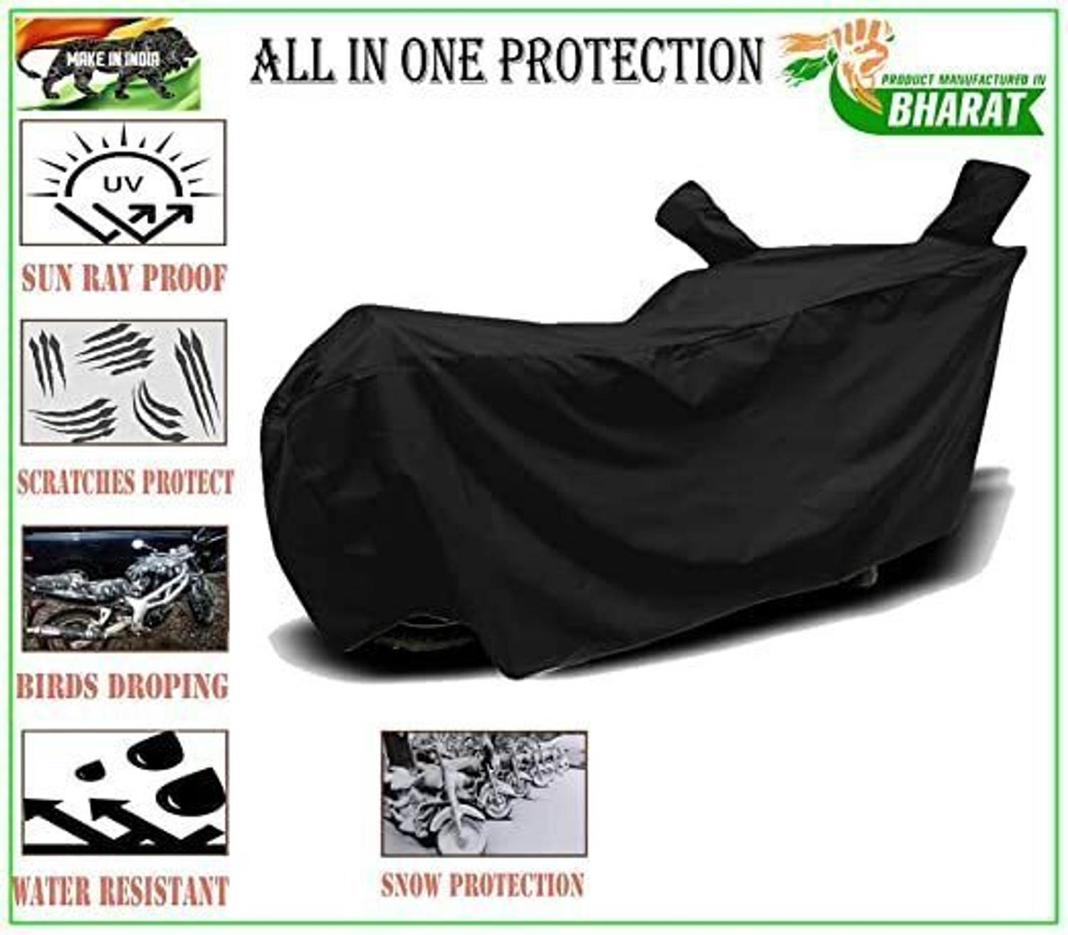 Image of DeepShakshi AUTOMOTIVE Two Wheeler Cover for TVS