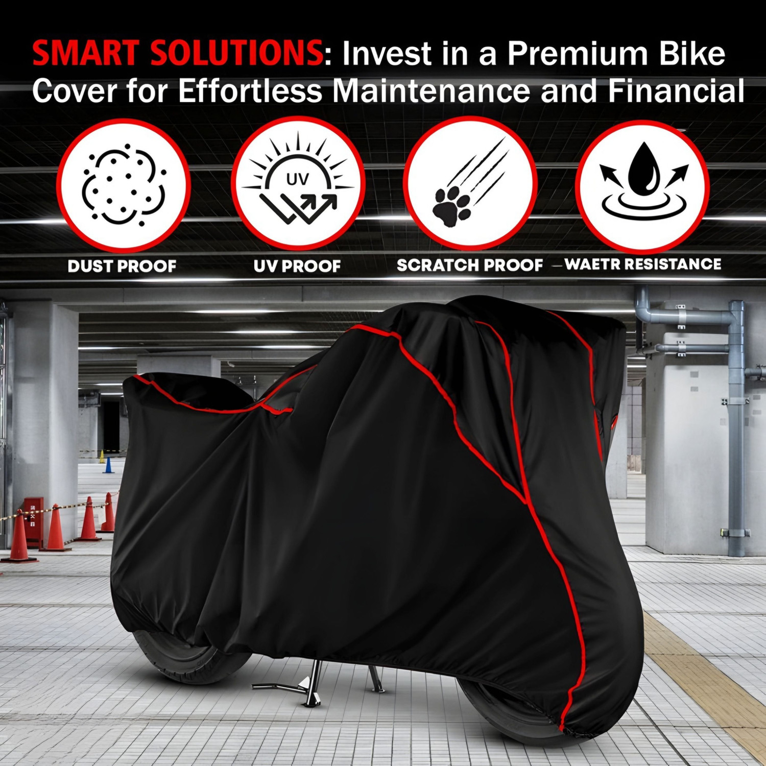 Image of WXR Waterproof Two Wheeler Cover for Honda