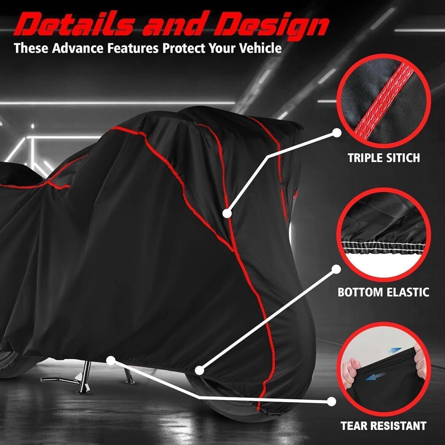 Image of GRILLO Waterproof Two Wheeler Cover for Bajaj, Hero