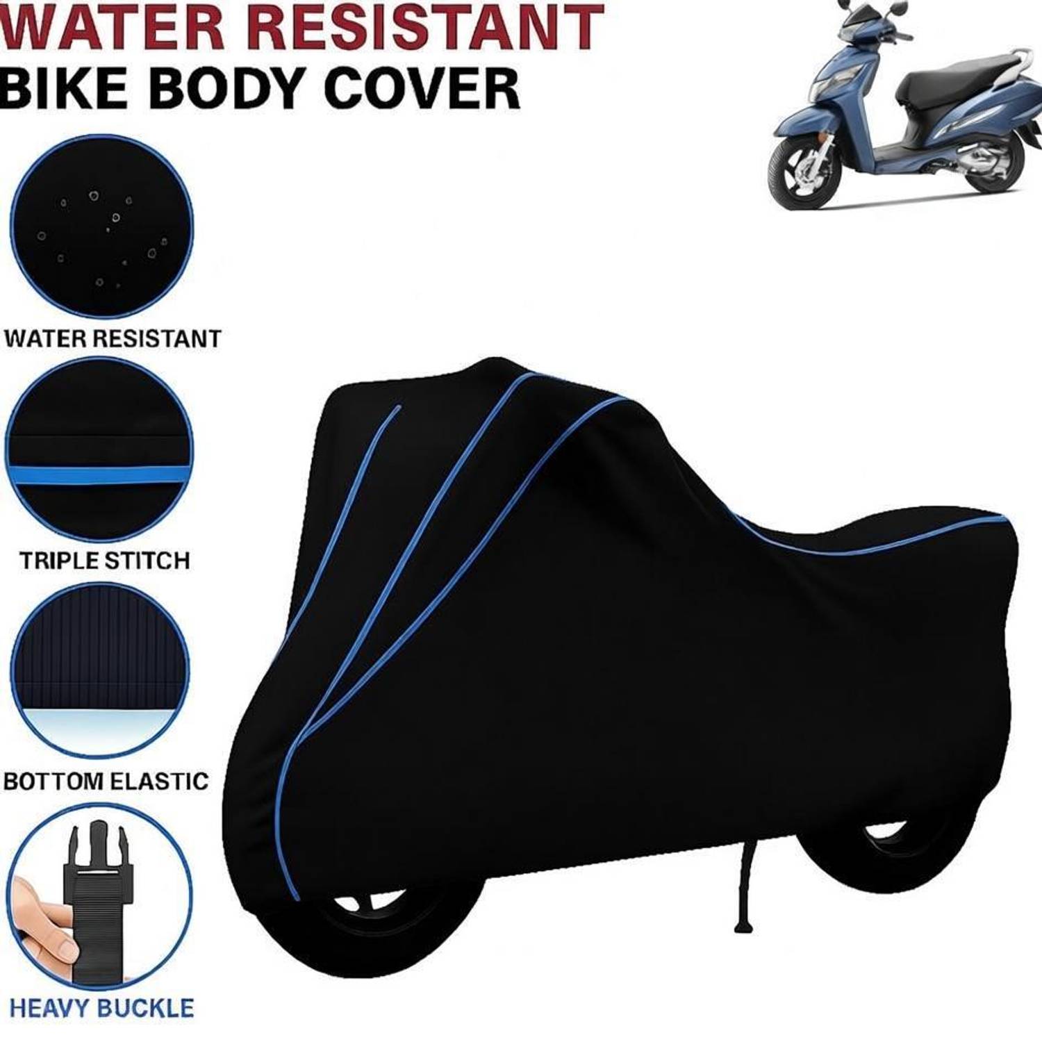 BigFly Waterproof Two Wheeler Cover for Honda