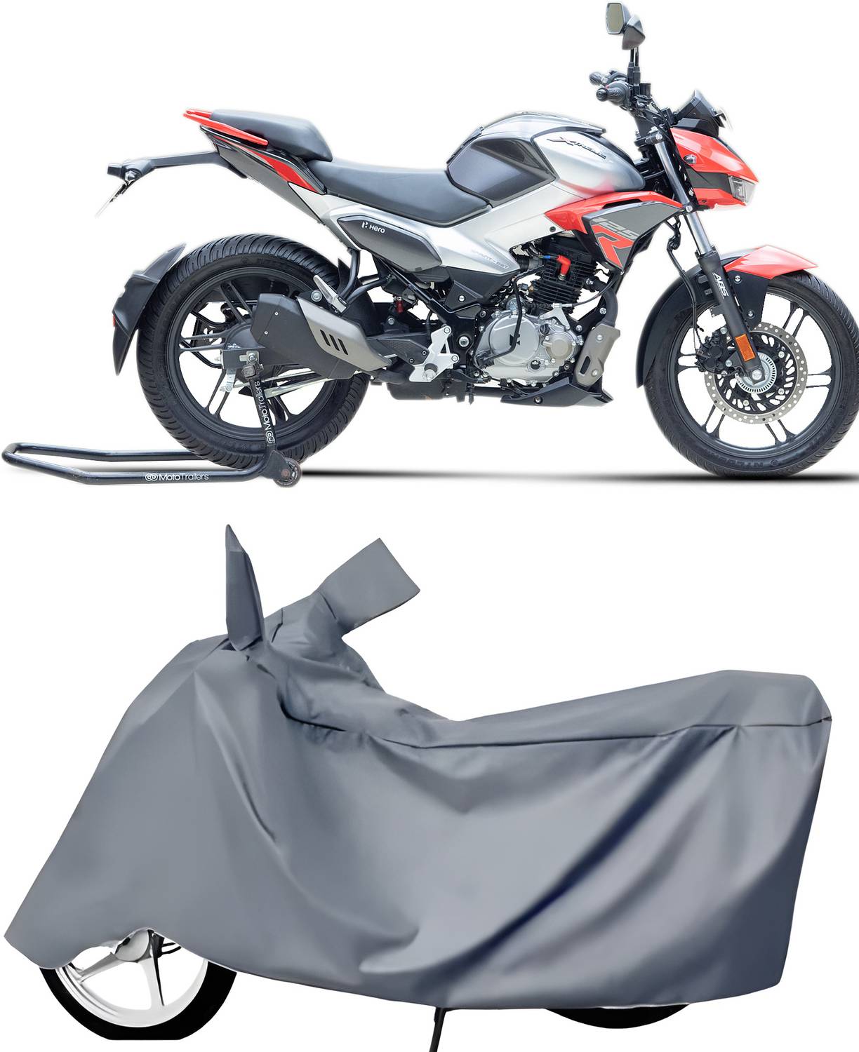BbcMart Waterproof Two Wheeler Cover for Hero