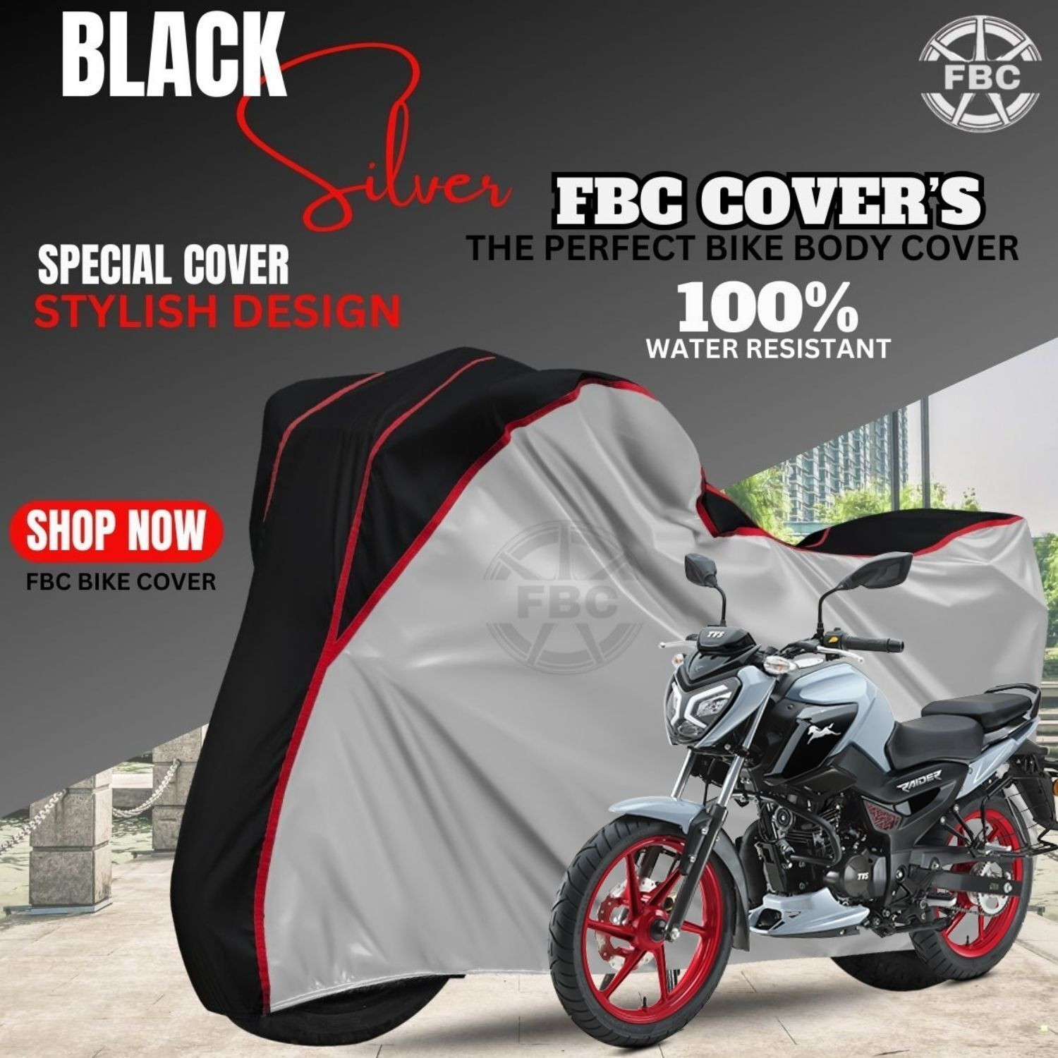 Image of AutoGalaxy Waterproof Two Wheeler Cover for TVS