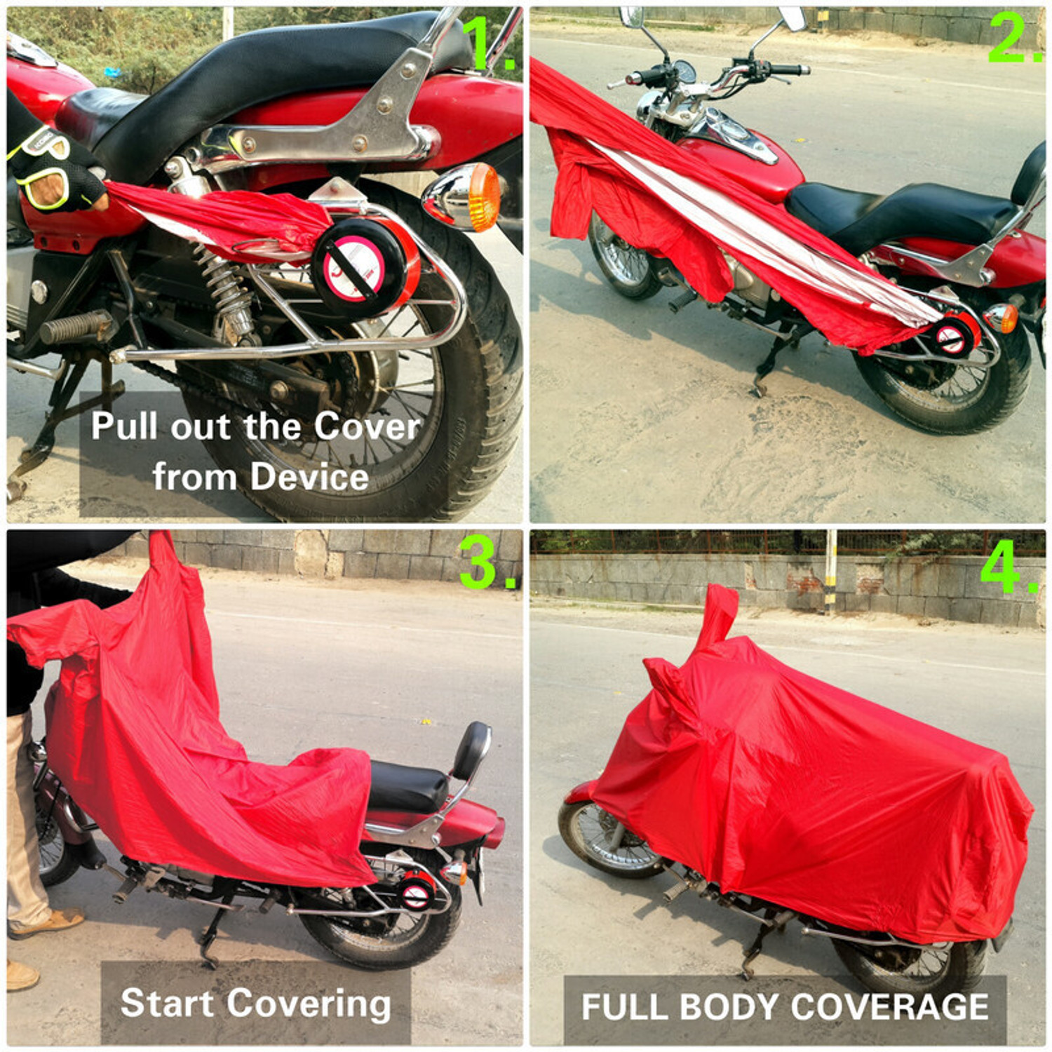 Image of BIKE BLAZER Waterproof Two Wheeler Cover for Universal For Bike