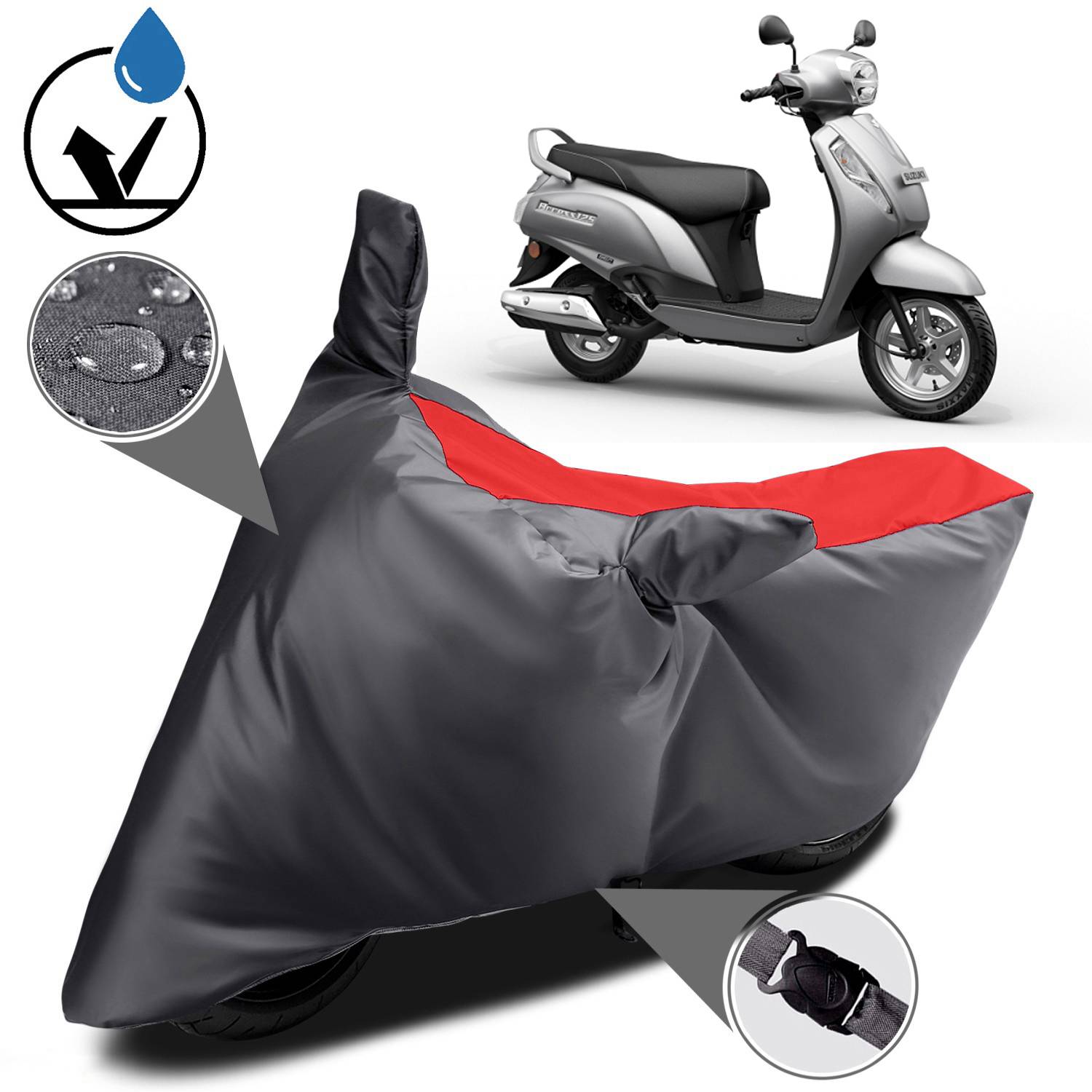 DeepShakshi AUTOMOTIVE Waterproof Two Wheeler Cover for Suzuki