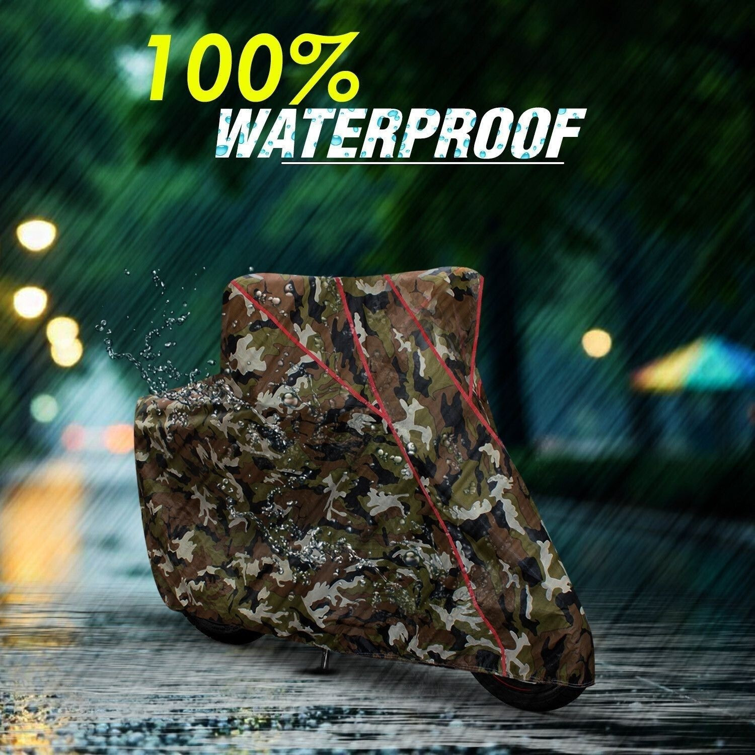 Image of Oto2eye Waterproof Two Wheeler Cover for Royal Enfield