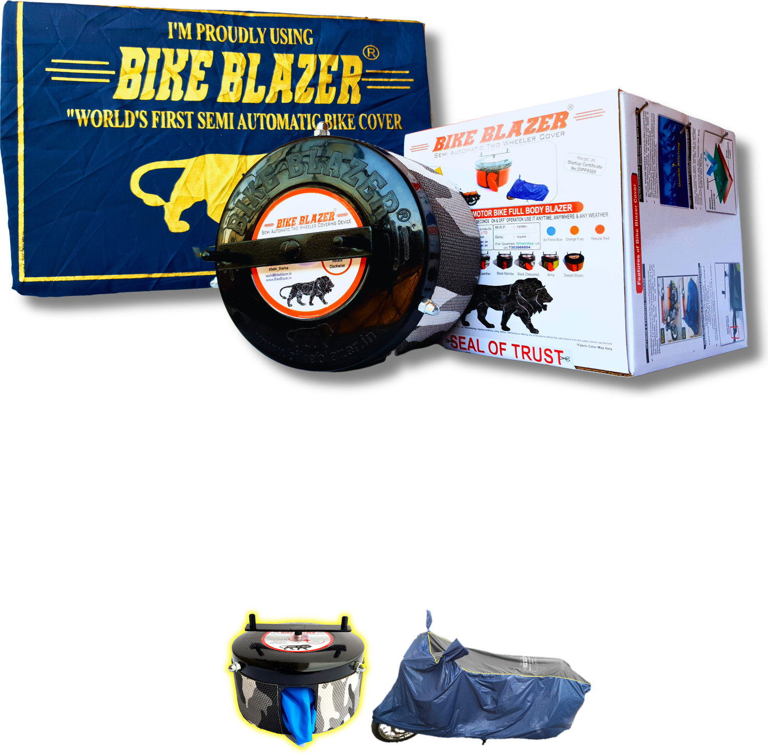 Image of BIKE BLAZER Waterproof Two Wheeler Cover for TVS