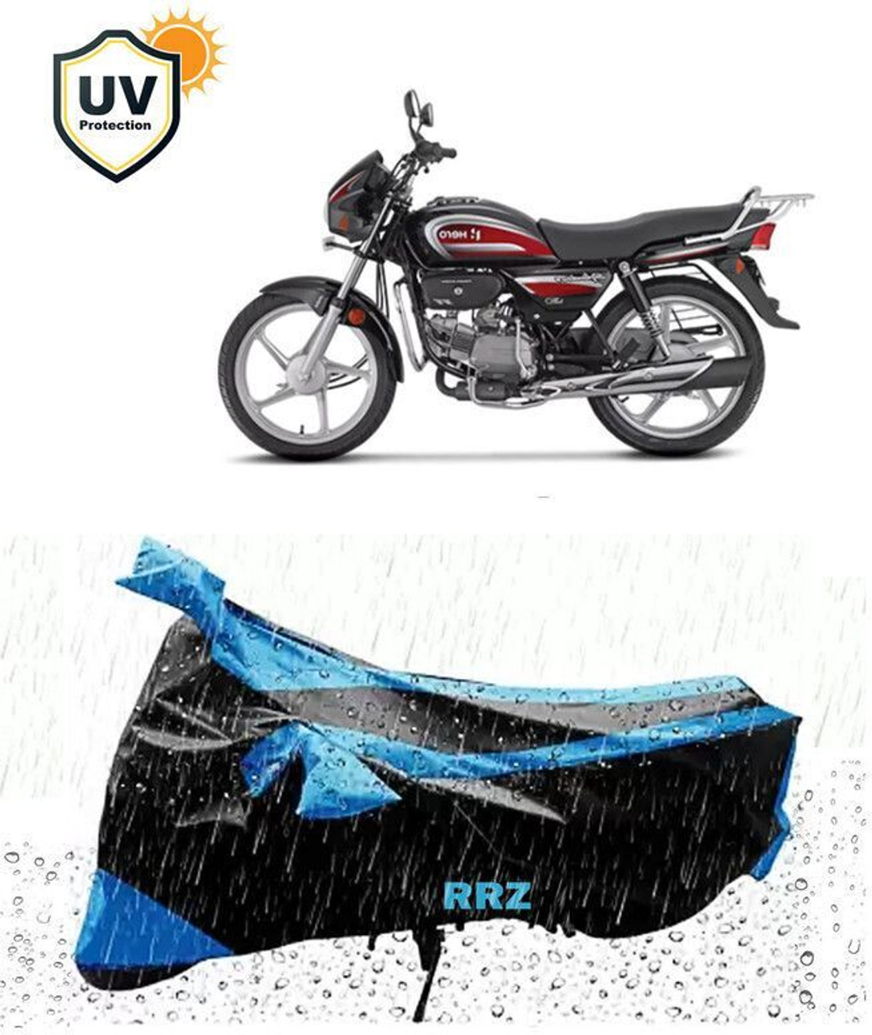 Image of RRZ Waterproof Two Wheeler Cover for Hero