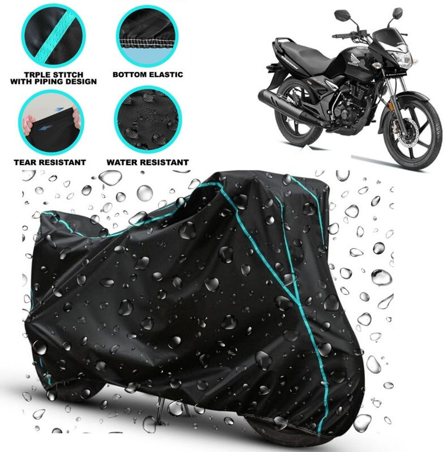Image of kerwa Waterproof Two Wheeler Cover for Honda