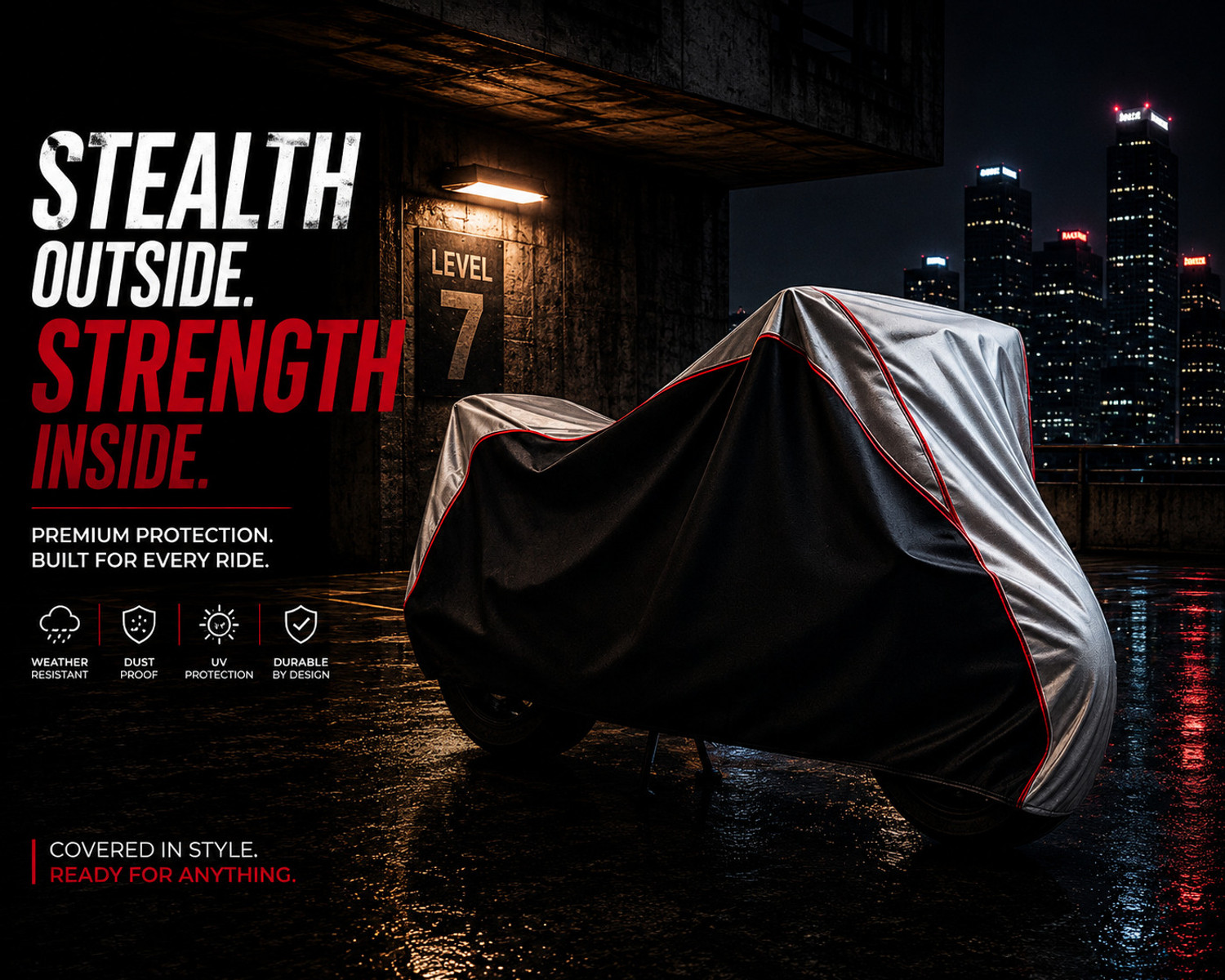 Image of AXLOZ Two Wheeler Cover for Bajaj