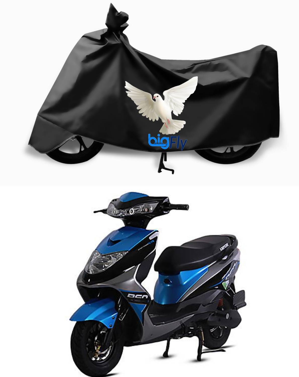 BigFly Two Wheeler Cover for Ampere