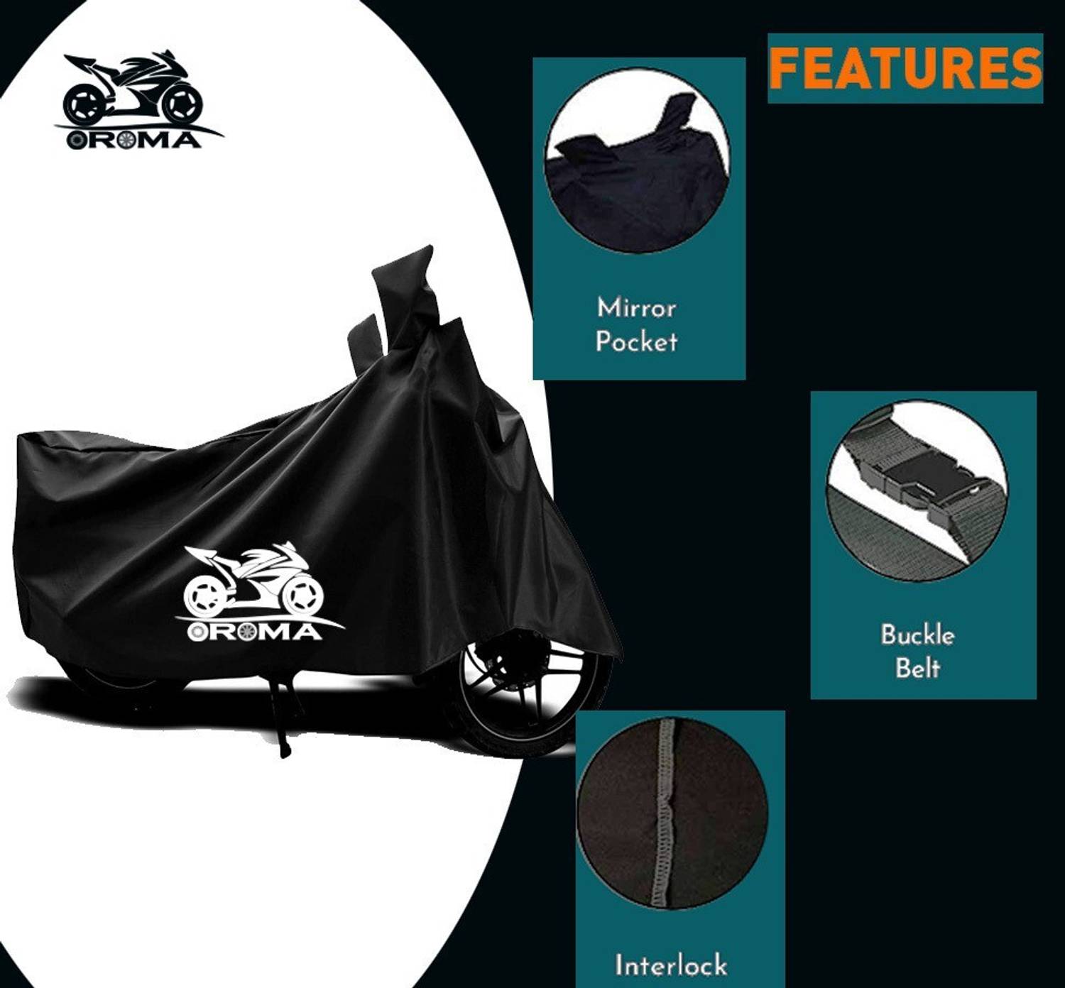 Oroma Waterproof Two Wheeler Cover for Bajaj - Image 3
