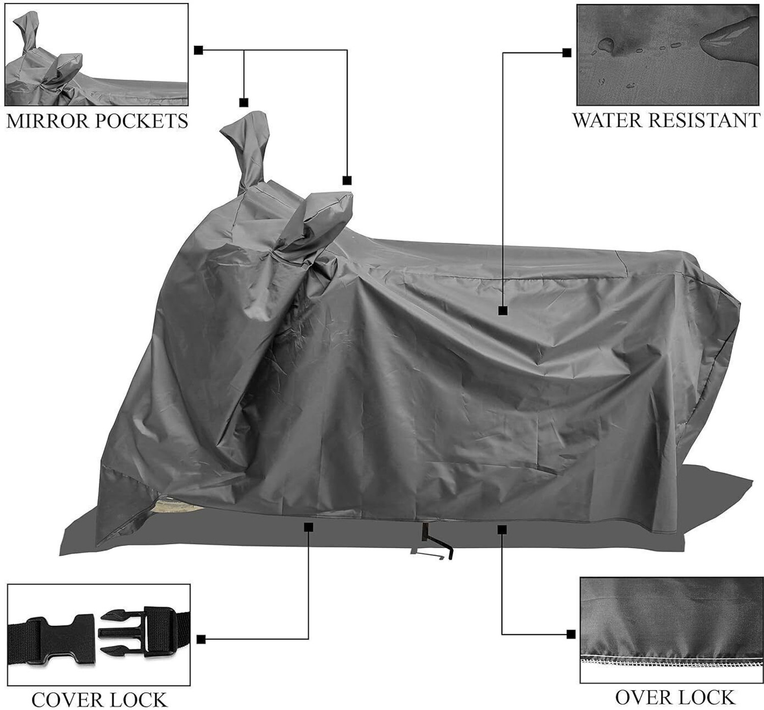 Image of Kanisha Waterproof Two Wheeler Cover for Hero