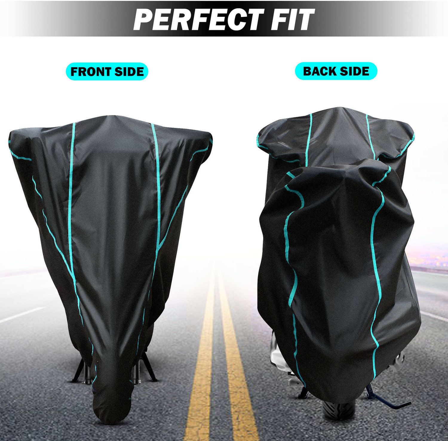 Image of AutoGalaxy Waterproof Two Wheeler Cover for Yamaha