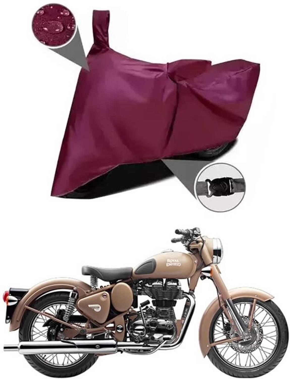 AASHTIK MART Two Wheeler Cover for Royal Enfield