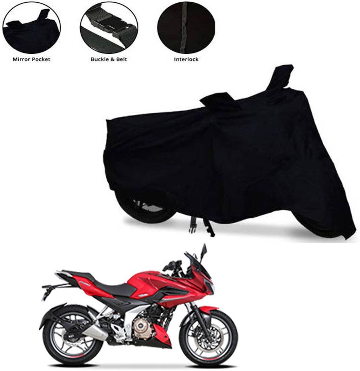 Aamaya Store Waterproof Two Wheeler Cover for Bajaj