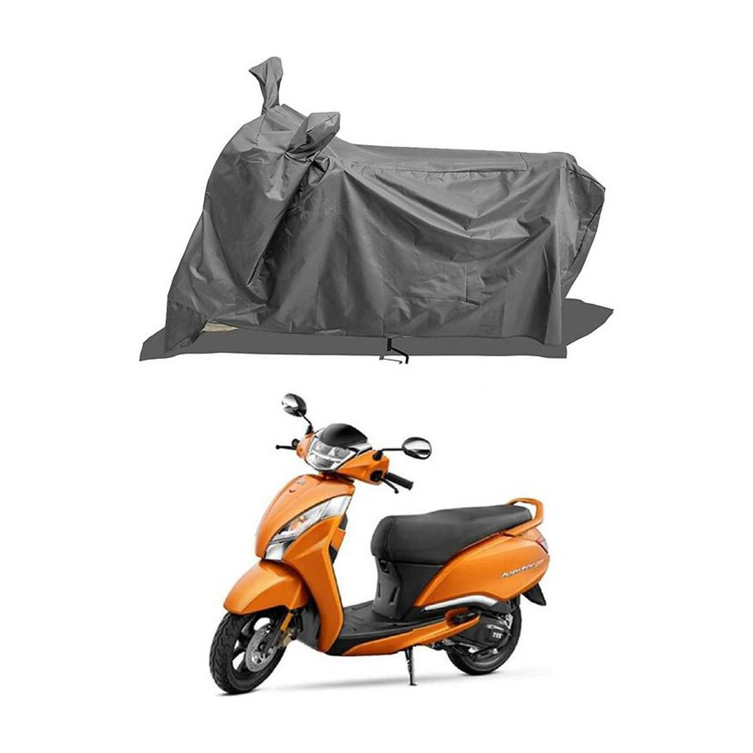 JC AutoHub Waterproof Two Wheeler Cover for TVS