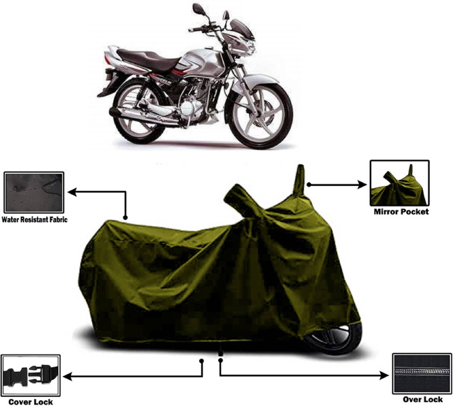Amexride Two Wheeler Cover for Suzuki