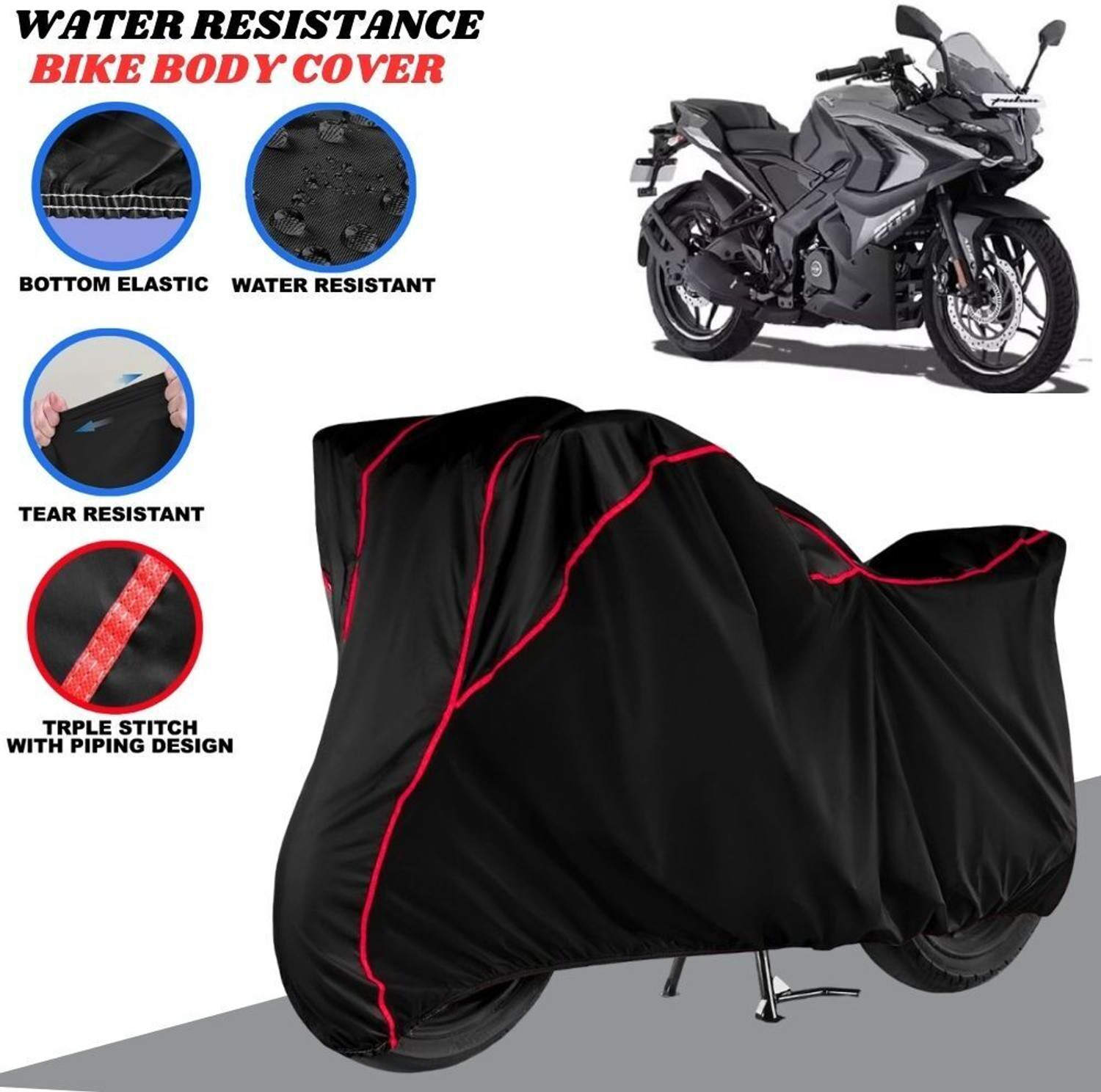 Image of SRP PRODUCT Waterproof Two Wheeler Cover for Bajaj