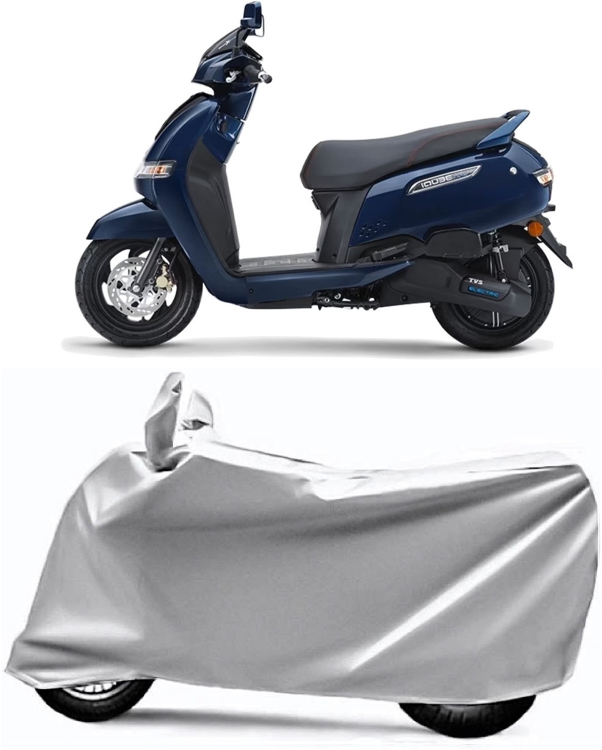 Image of V VINTON Two Wheeler Cover for TVS