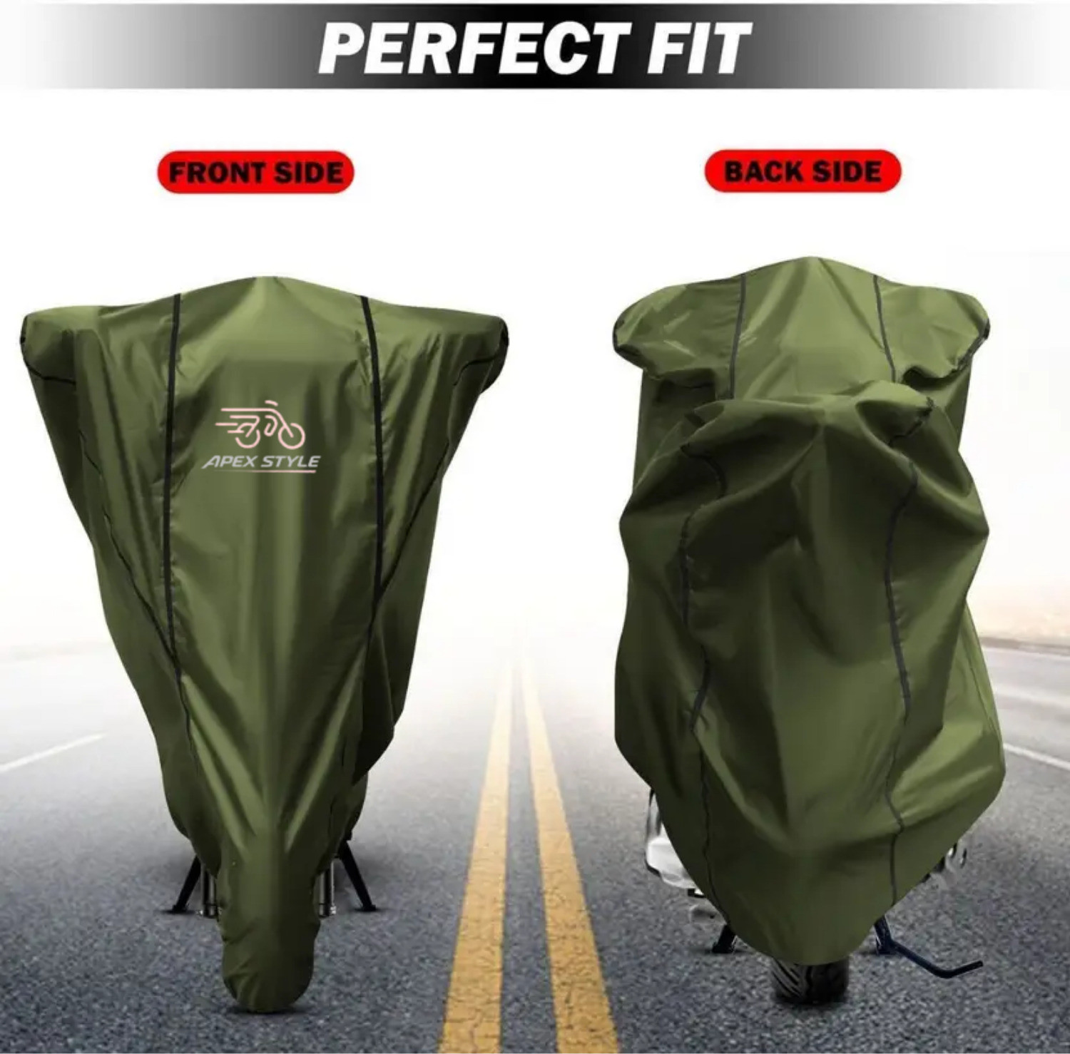 Image of Apex style Waterproof Two Wheeler Cover for Suzuki