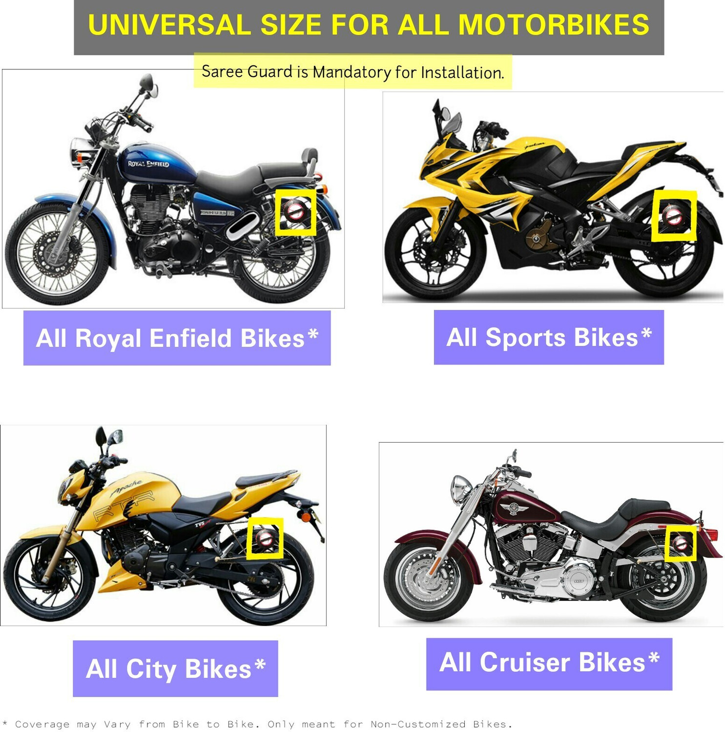 Image of BIKE BLAZER Two Wheeler Cover for Honda